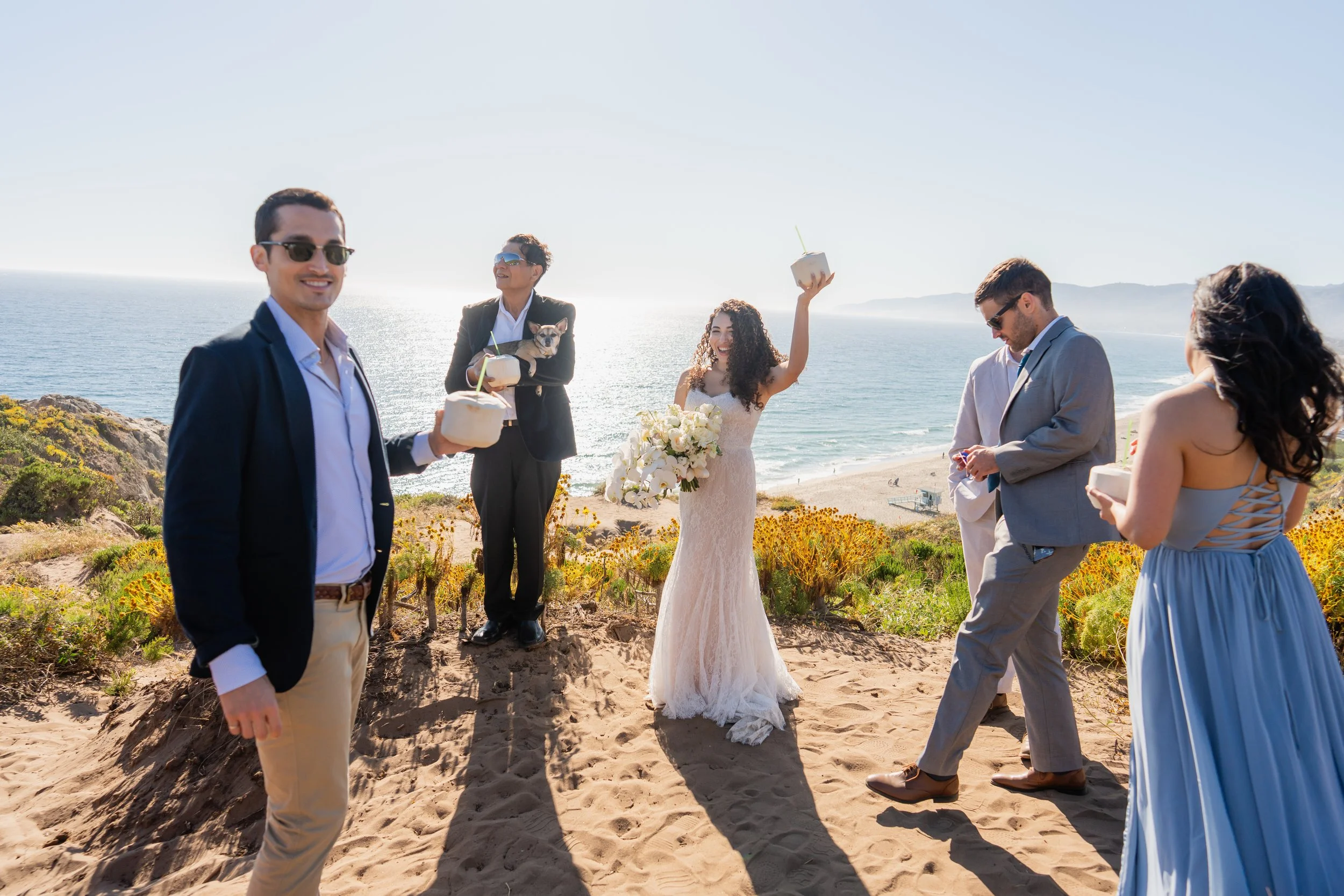 Point Dume Beach Wedding in Malibu Photos