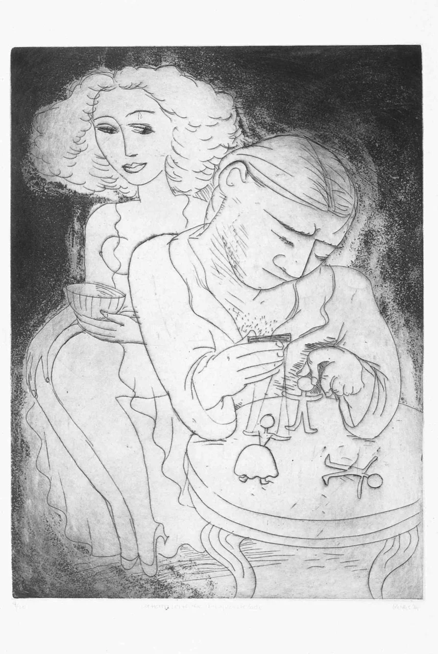 Forger , 2008 Etching with Aquatint 24 x 18 in.