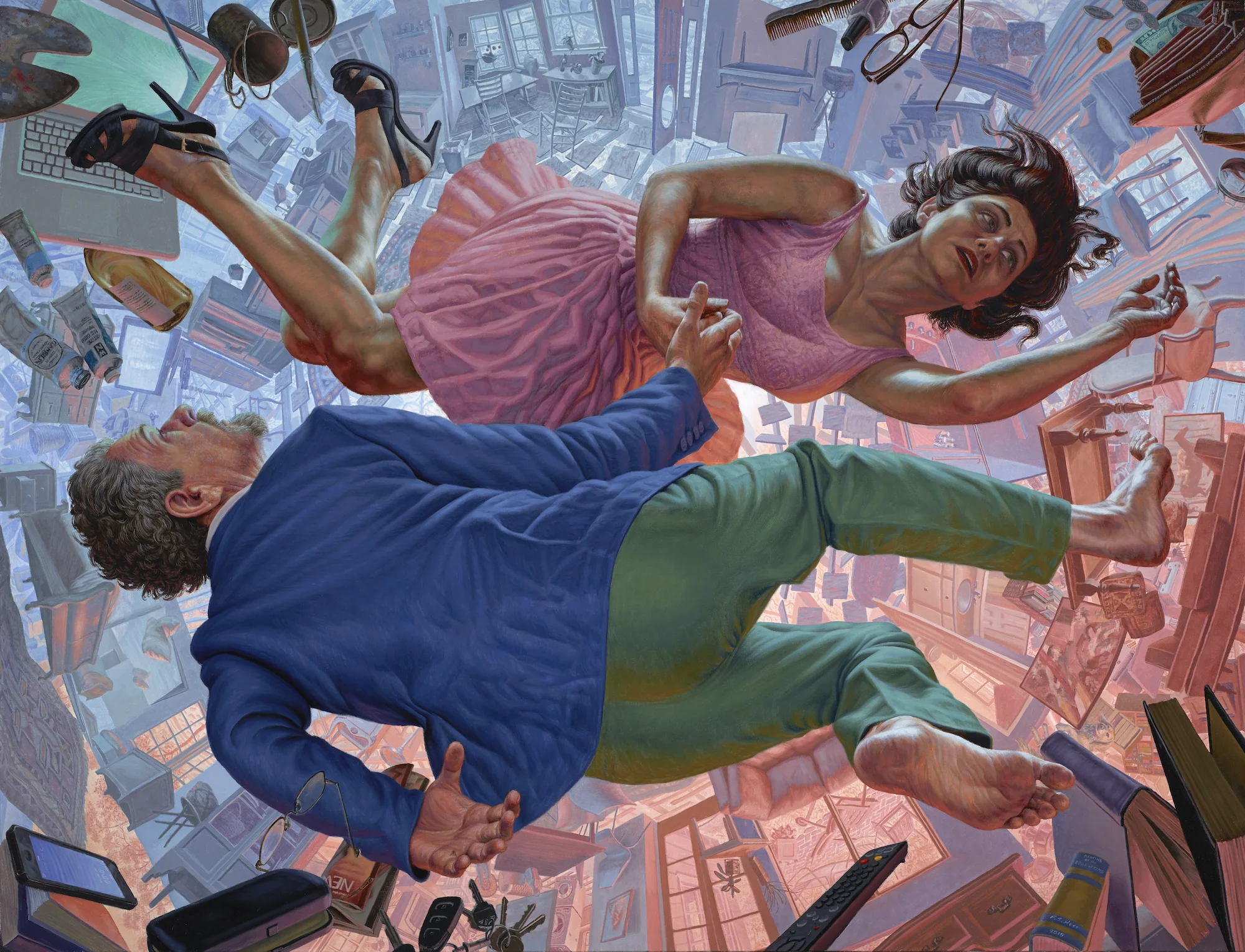 Dancing at the Edge of Time , 2015 Oil on Polyester 41 x 54.5 in.
