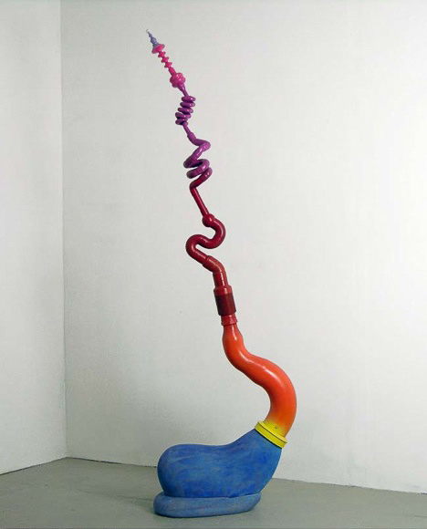 Childhood's End, 2008 Stone, concrete, metal, paint 82 x 28 x 12 in. 