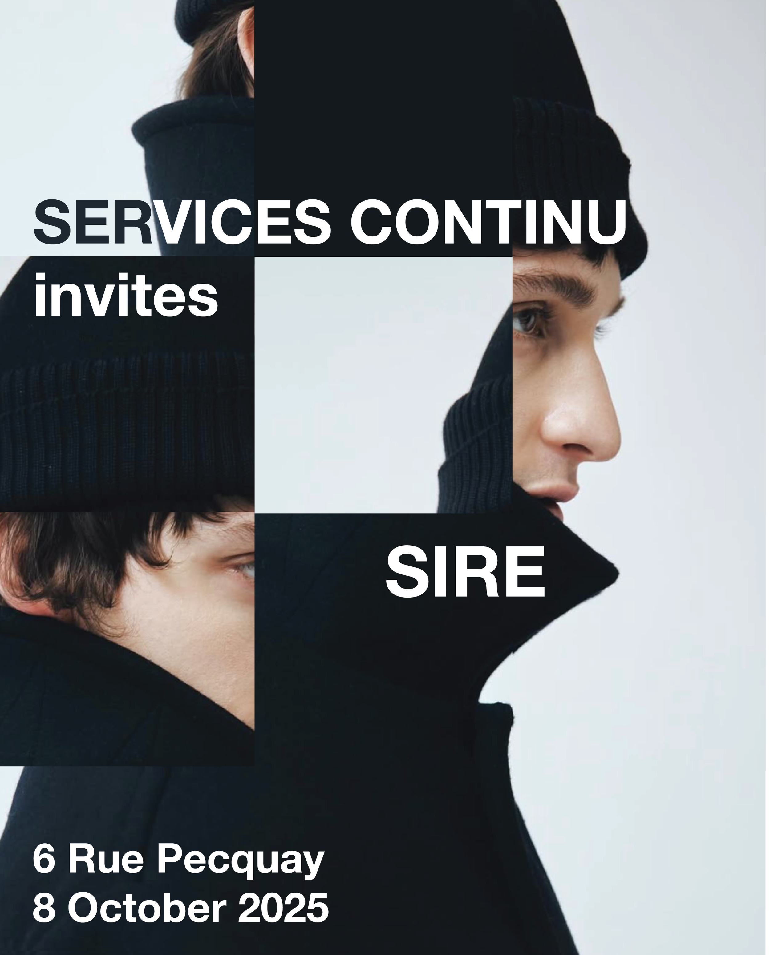 Services Continu x Sire Pop Up Graphic