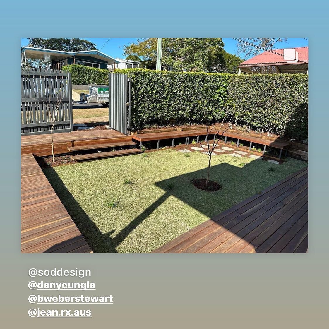 A small project to resolve some drainage/shading/general amenity issues for this east facing front yard:

Built in bench seating;
Moveable bench seating;
Replacing and modifying some existing decking areas;
Restrained planting palette (😱)

Mt Gravat