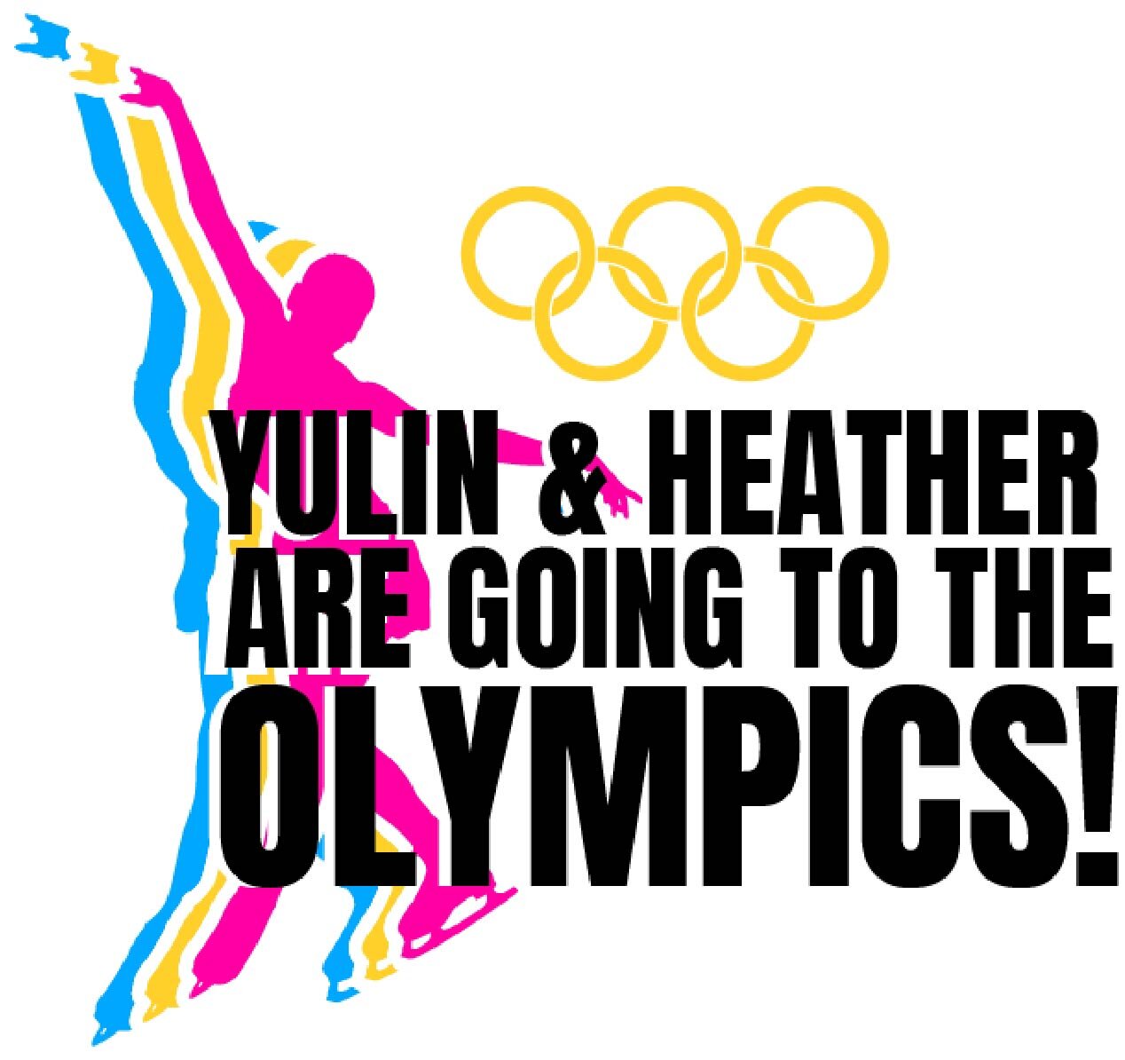 Yulin &amp; Heather Are Going to the Olympics Logo