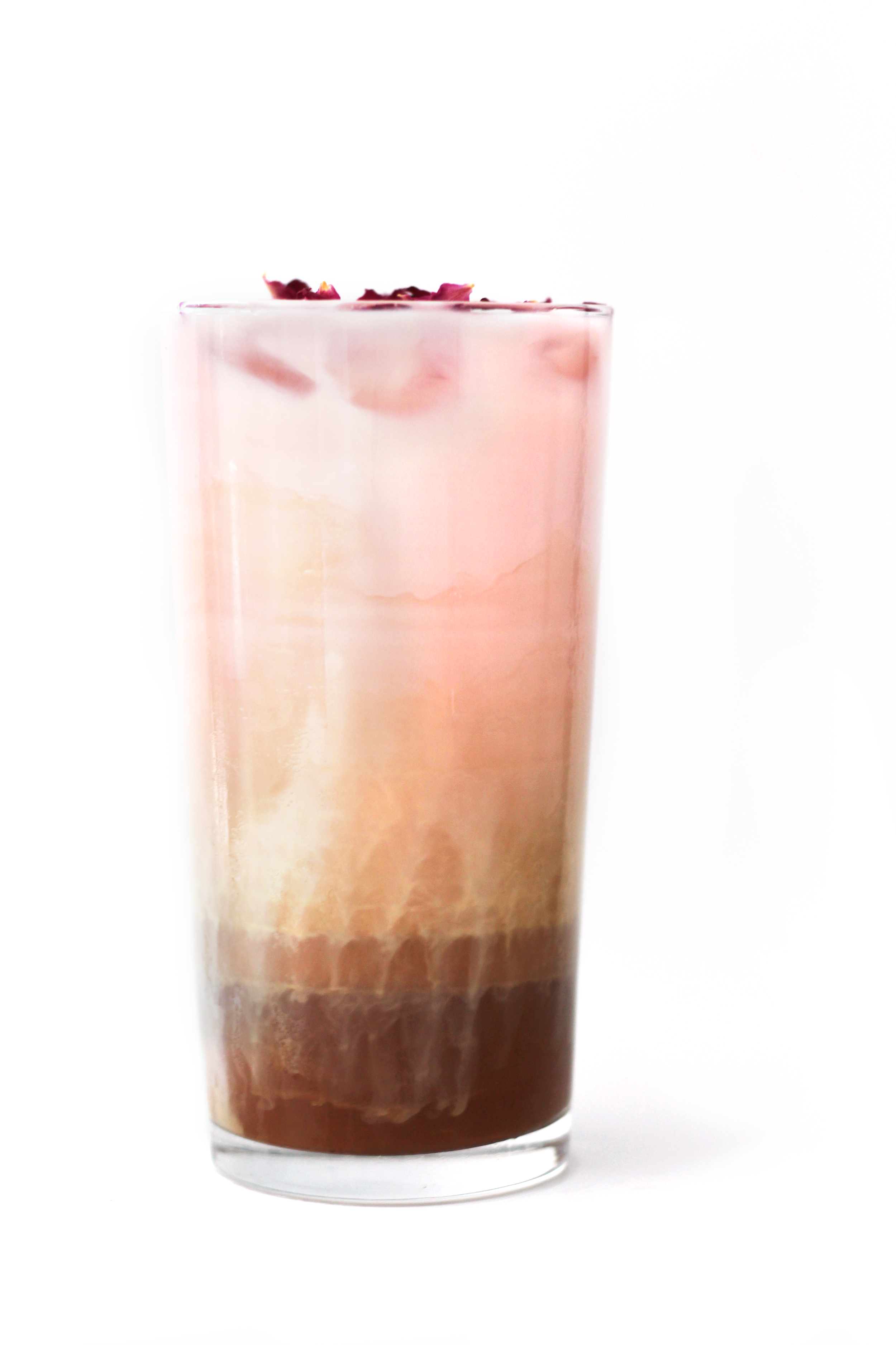 Rose Petal Milk Tea (Iced)