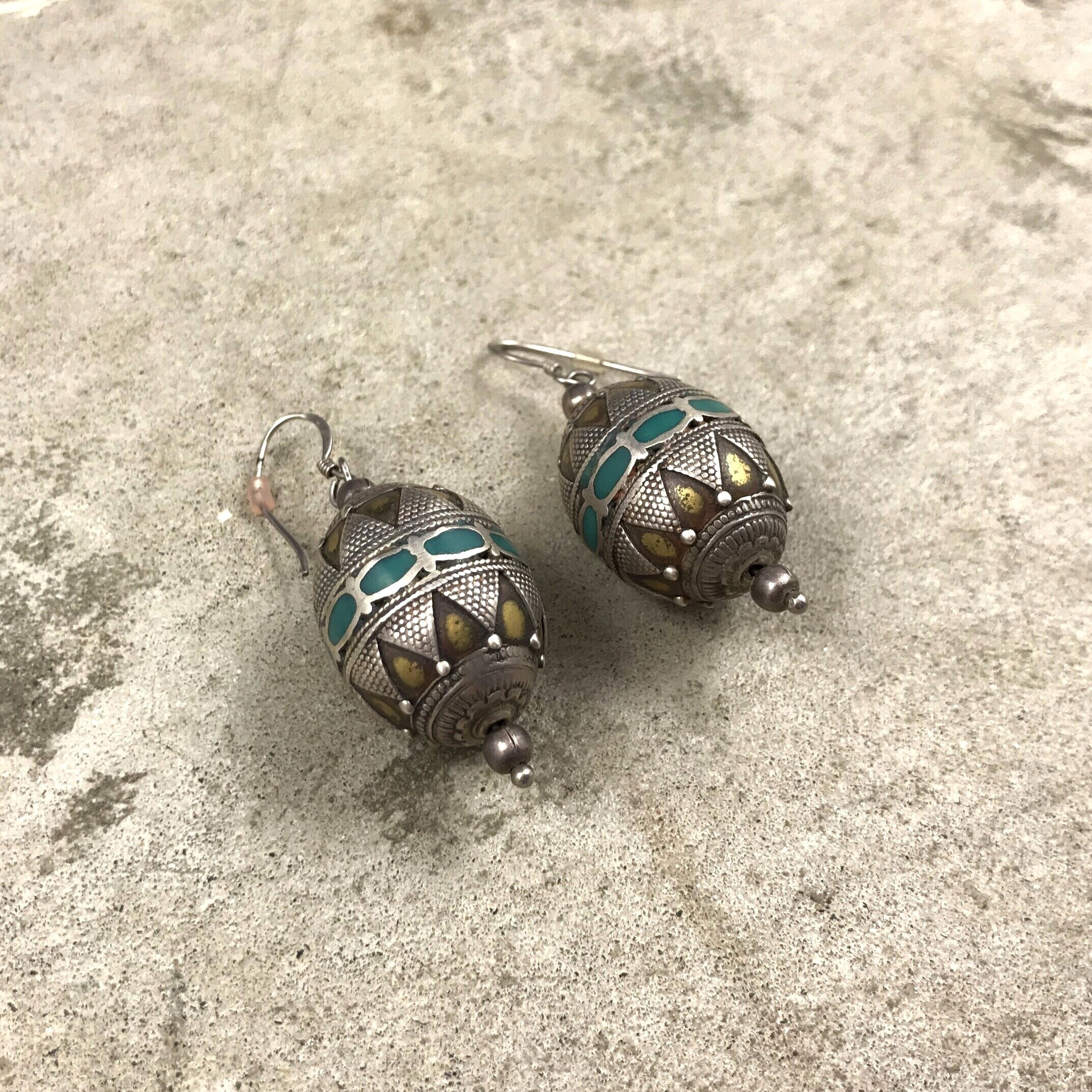 Afghan Tribal Bauble Earrings