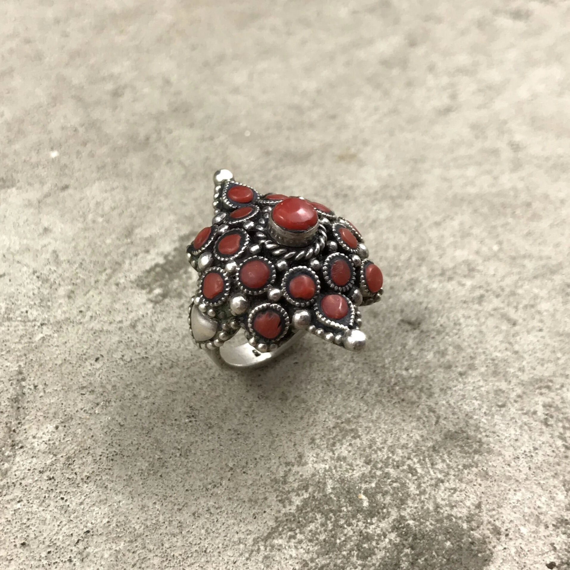 Nepalese Coral Ring