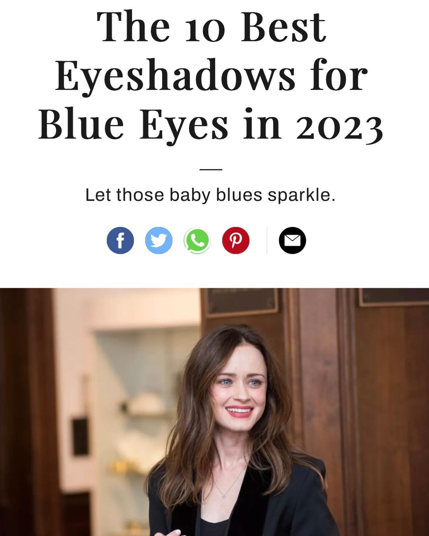 Thank you, @marieclairemag for this feature! Check out the full article written by @brooke_knapp by clicking the link in my PRESS story highlights. 
#marieclaire #besteyeshadows #makeupartist #blueeyesmakeup #blueeyes #protips #makeuptutorial #rmsbea