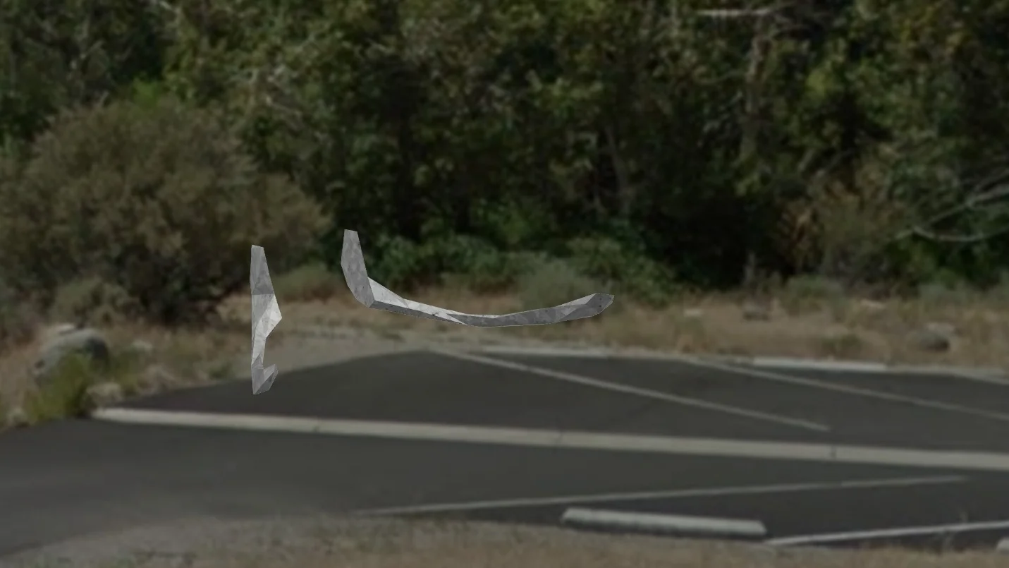 From the road or parking lot, the first thing people may notice is what appears to be a large wishbone lying on its side.