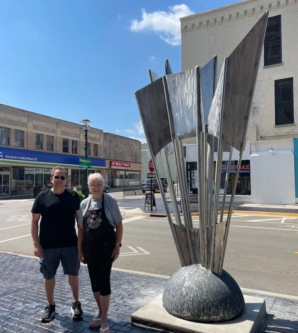 Mysterious artifact appears in Freeport Illinois