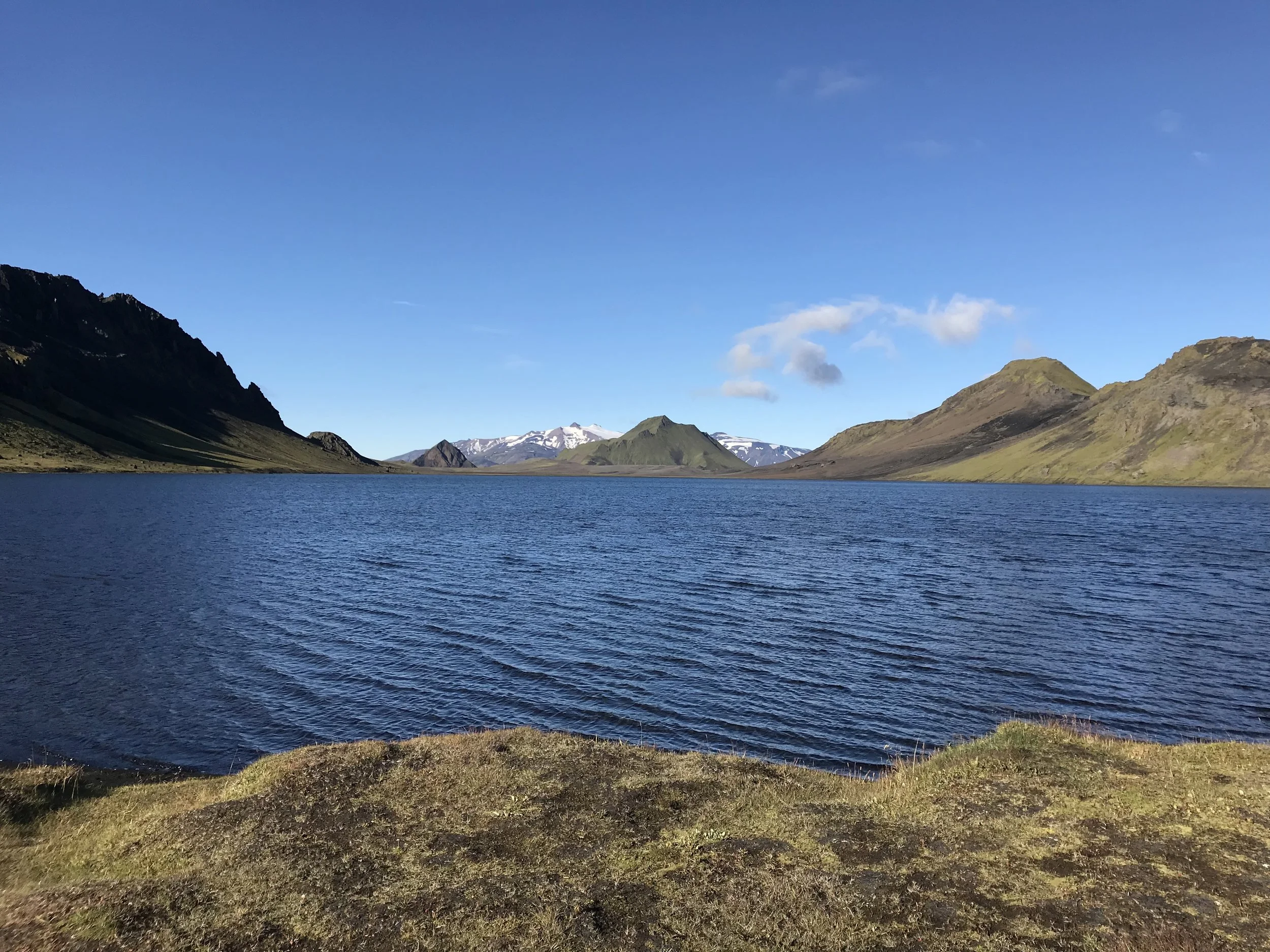 Lake Alftavatn after the rain