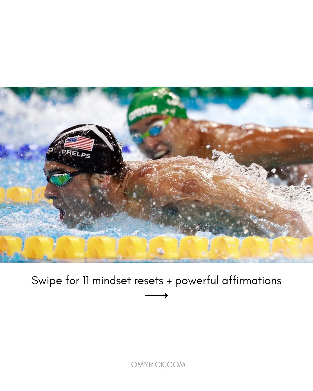 Mindset Monday: 📷 You&rsquo;ve probably seen this photo&hellip;

Michael Phelps, locked in on the finish. Chad Le Clos, looking at Phelps.

One focused. One distracted. One stayed in his lane. The other didn&rsquo;t. (Mentally)

Here&rsquo;s your re