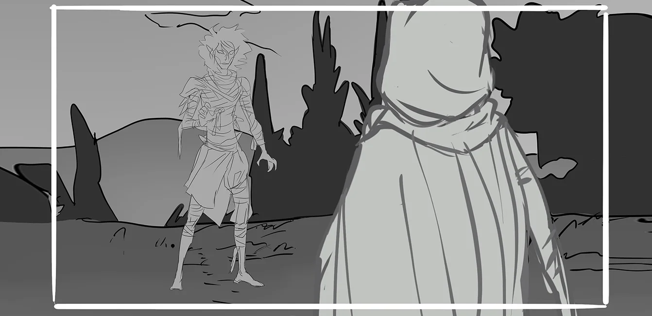 Rook visual novel layout example two