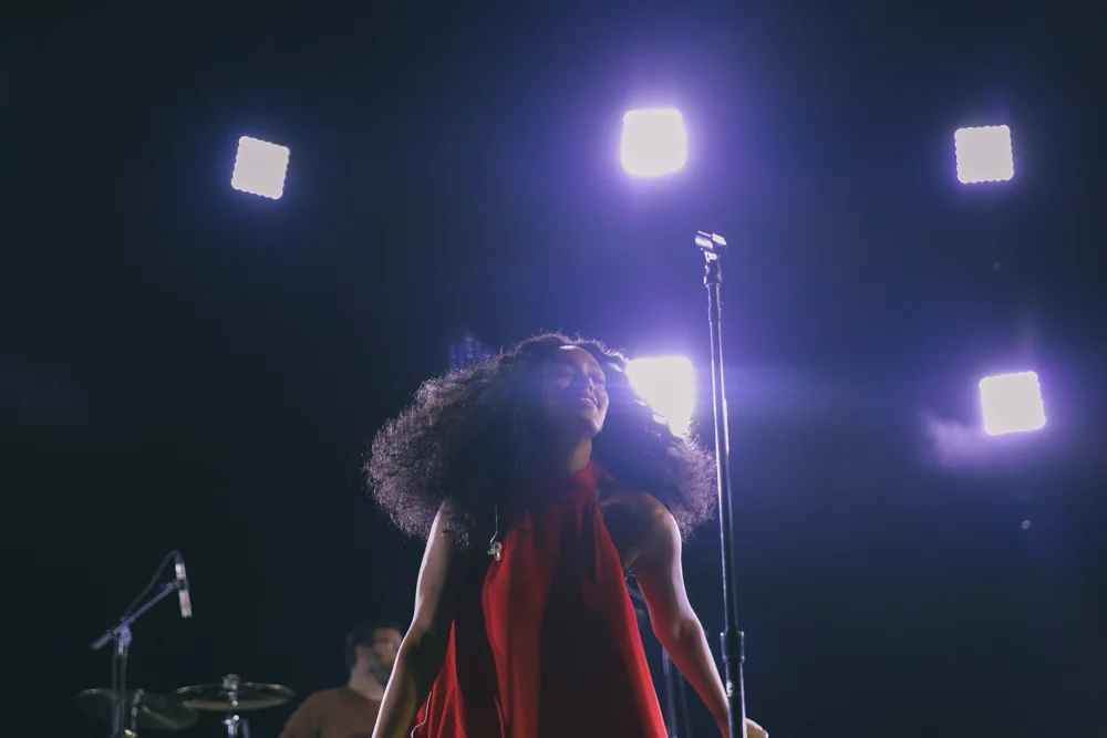 SOLANGE PERFORMS AT THE 2015 FYF FESTIVAL IN LOS ANGELES. / PHOTO © KAYLA REEFER, SUSPEND MAGAZINE