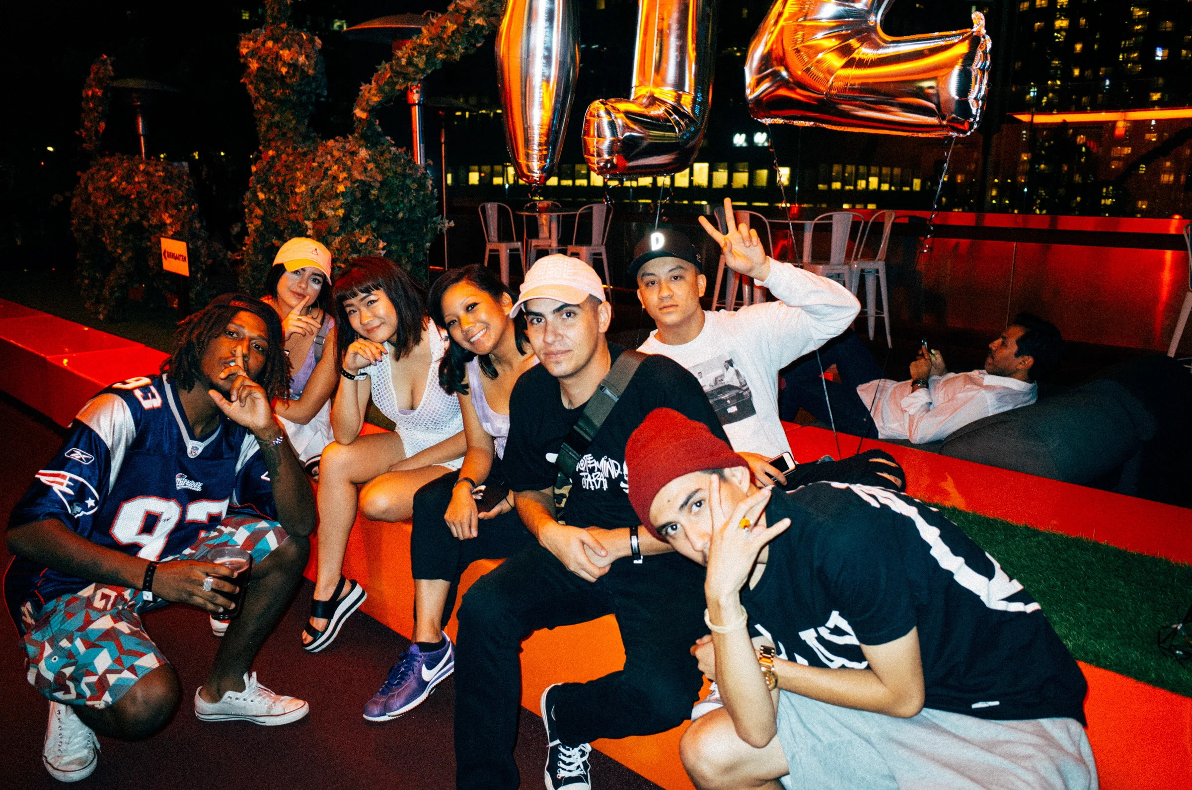 #NIGHTSWIMDTLA festivities (Oct 1) with the HLZ BLZ team and AmirSaysNothing. / Photo: © Asato Iida
