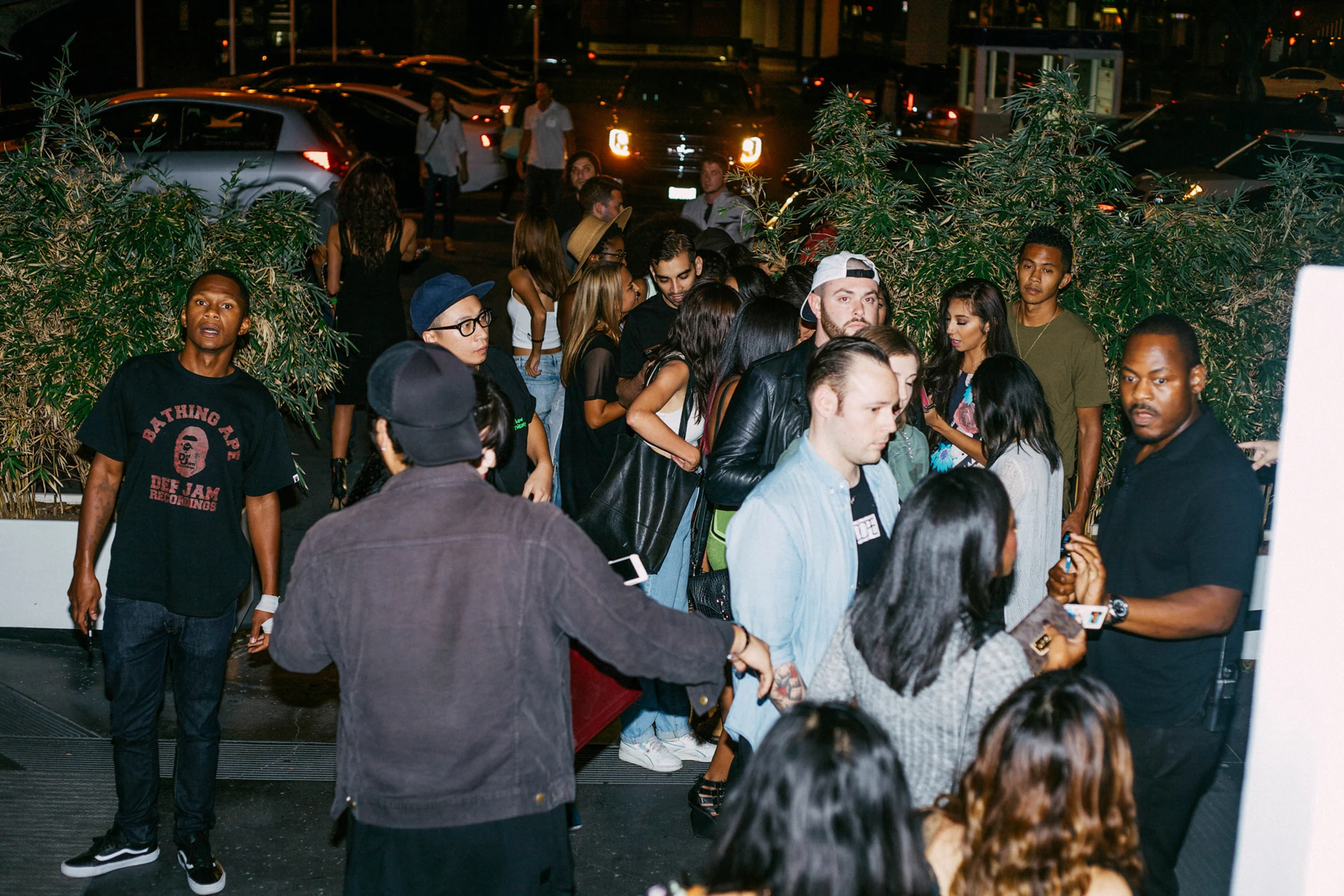 The line outside of #NIGHTSWIMDTLA (Oct 1) presented by SUSPEND Magazine, HLZ BLZ, DOPE Fairfax, Ladies First Events, and LOVE+MADE. / Photo: © Arnelle Lozada