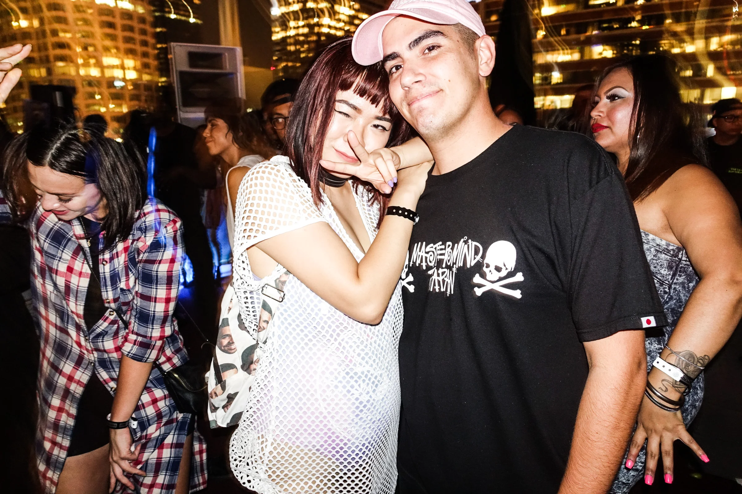 Ashley and Matt of HLZ BLZ at #NIGHTSWIMDTLA (Oct 1) presented by SUSPEND Magazine, HLZ BLZ, DOPE Fairfax, Ladies First Events, and LOVE+MADE. / Photo: © Randy Nakajima