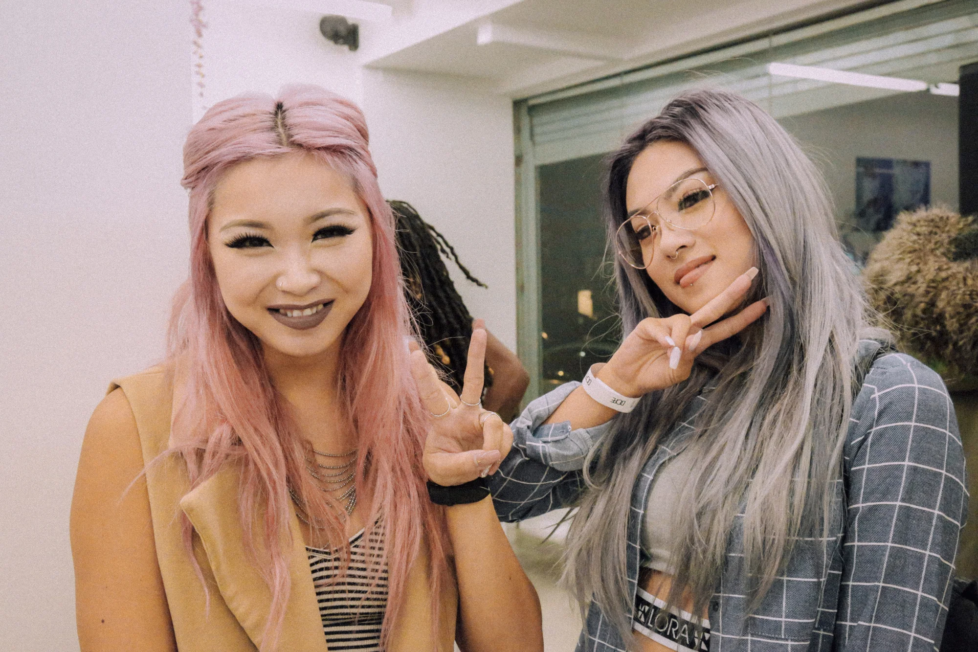 Bloggers Francis and Ellen V Lora attend the DOPE Women launch at DOPE Fairfax on October 8th. / Photo: © Angella Choe for SUSPEND Magazine
