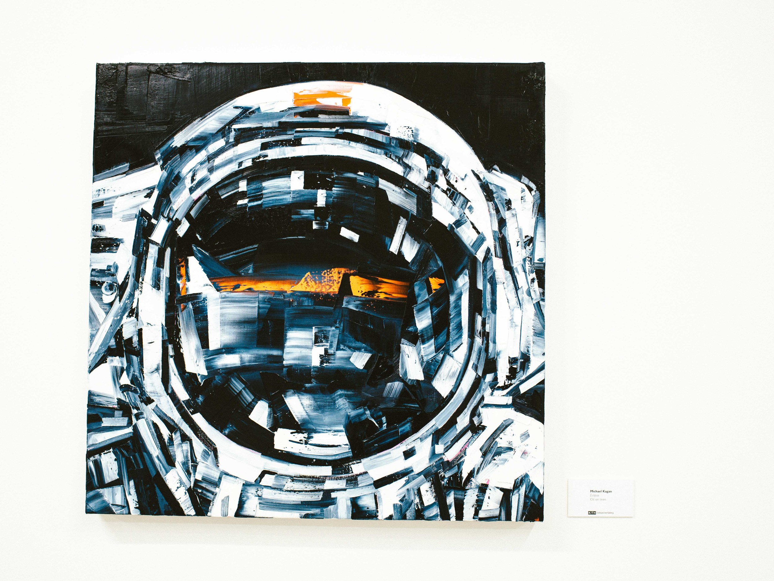 “Eclipse,” by Michael Kagan. Oil on linen. / Photo: © Diane Abapo for SUSPEND Magazine.