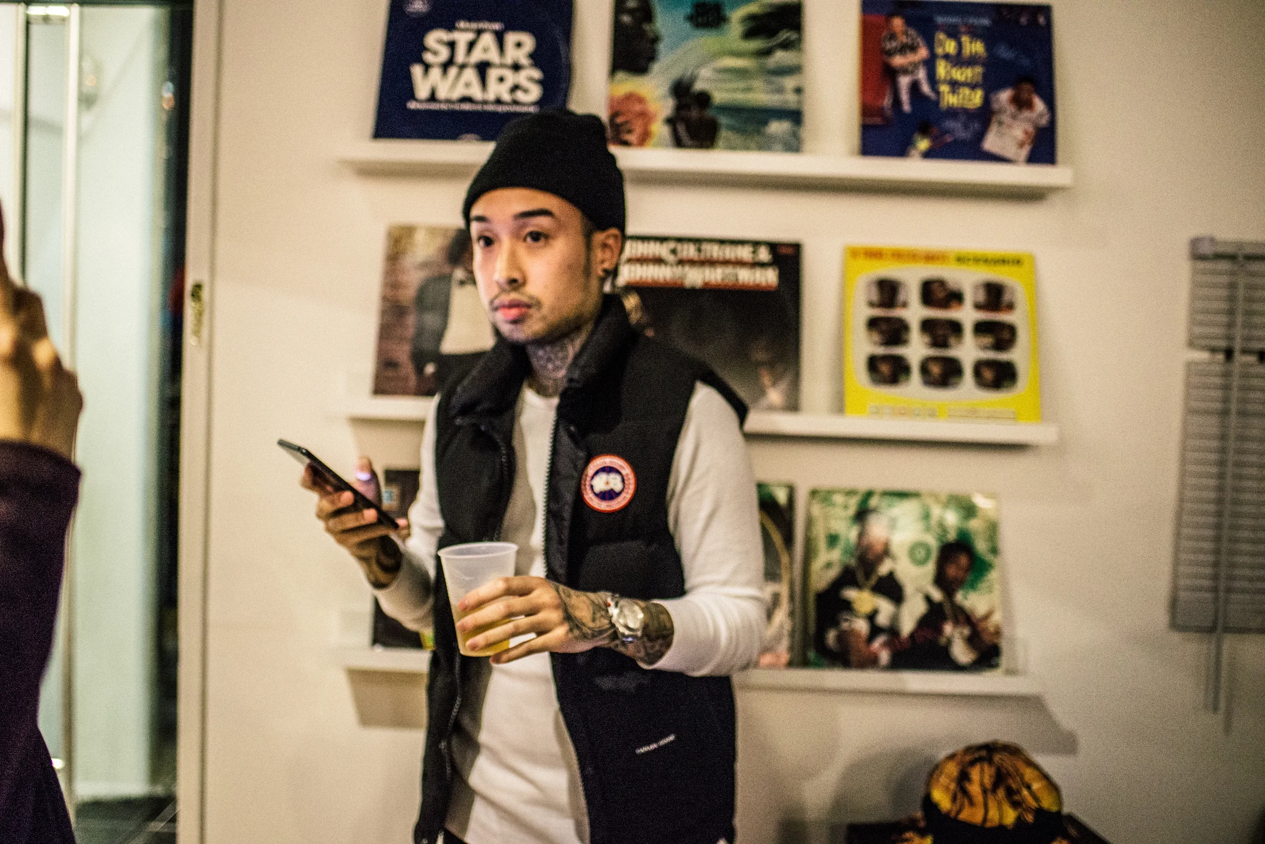 Wattz Up Power "TheBrickPhone" launch at Apt 4B on Fairfax. / Photo: © Diane Abapo for SUSPEND Magazine.