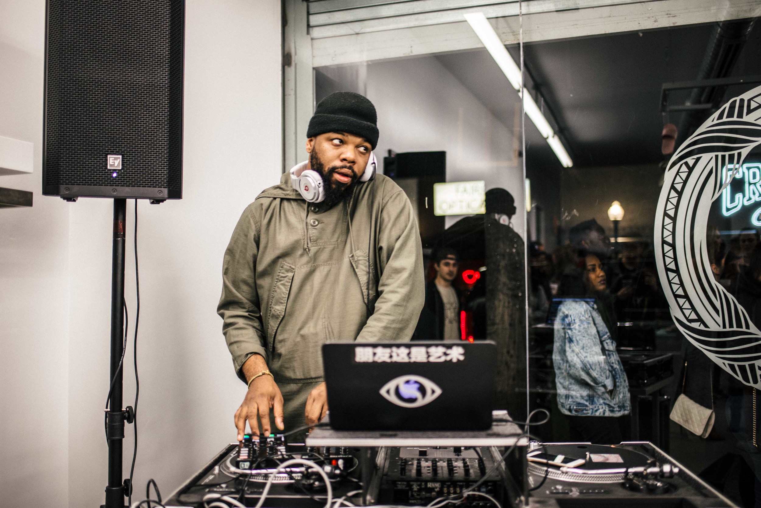  Sandalboyz Launch at Dope Fairfax (Jan 22). Pictured: Andre Power of Soulection. / Photo: © Diane Abapo for SUSPEND Magazine. 