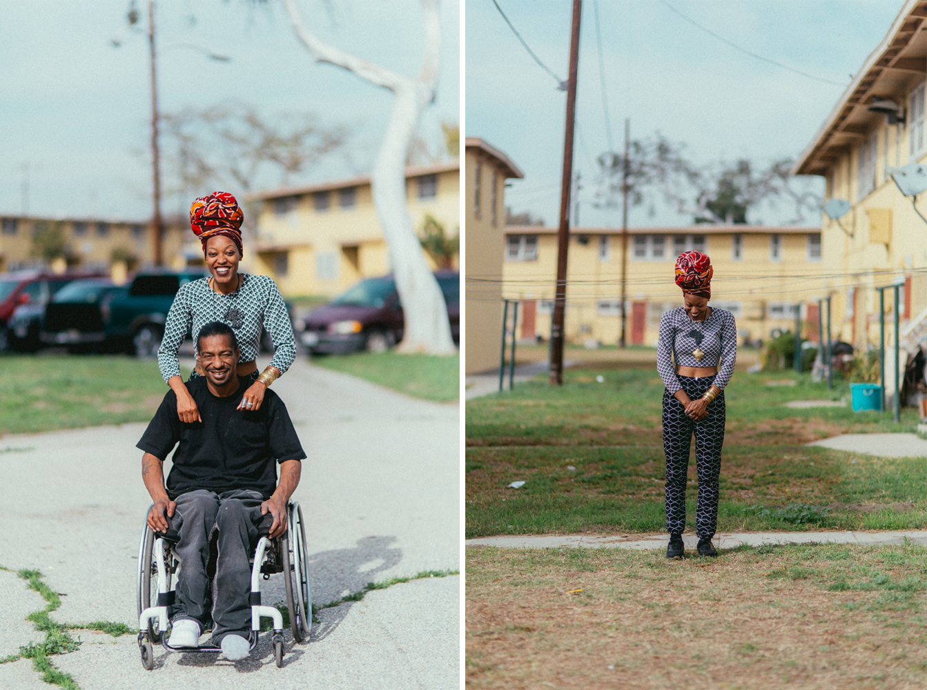  (LEFT)&nbsp;BRITTSENSE PHOTOGRAPHED WITH MARIO IN (WATTS) LOS ANGELES, CALIFORNIA BY © KAYLA REEFER, SUSPEND MAGAZINE 