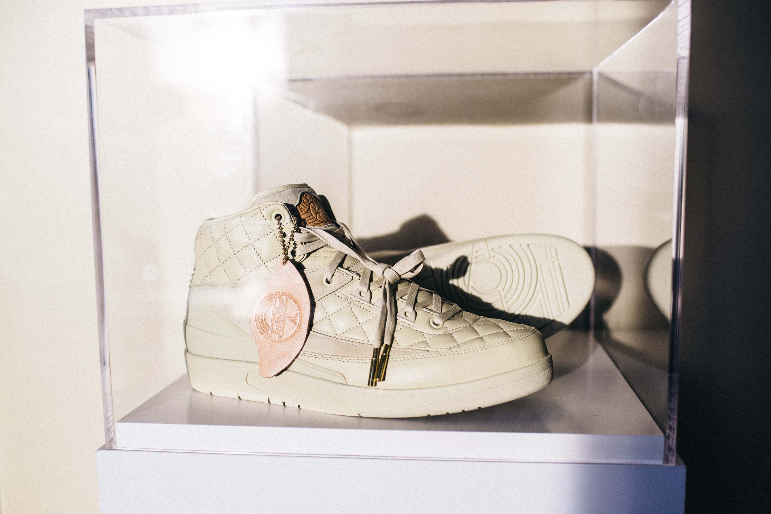  Just Don x Air Jordan 2 “Beach” at the Just Don® Pop-Up in Downtown Los Angeles. / Photo: © Diane Abapo, SUSPEND Magazine. 