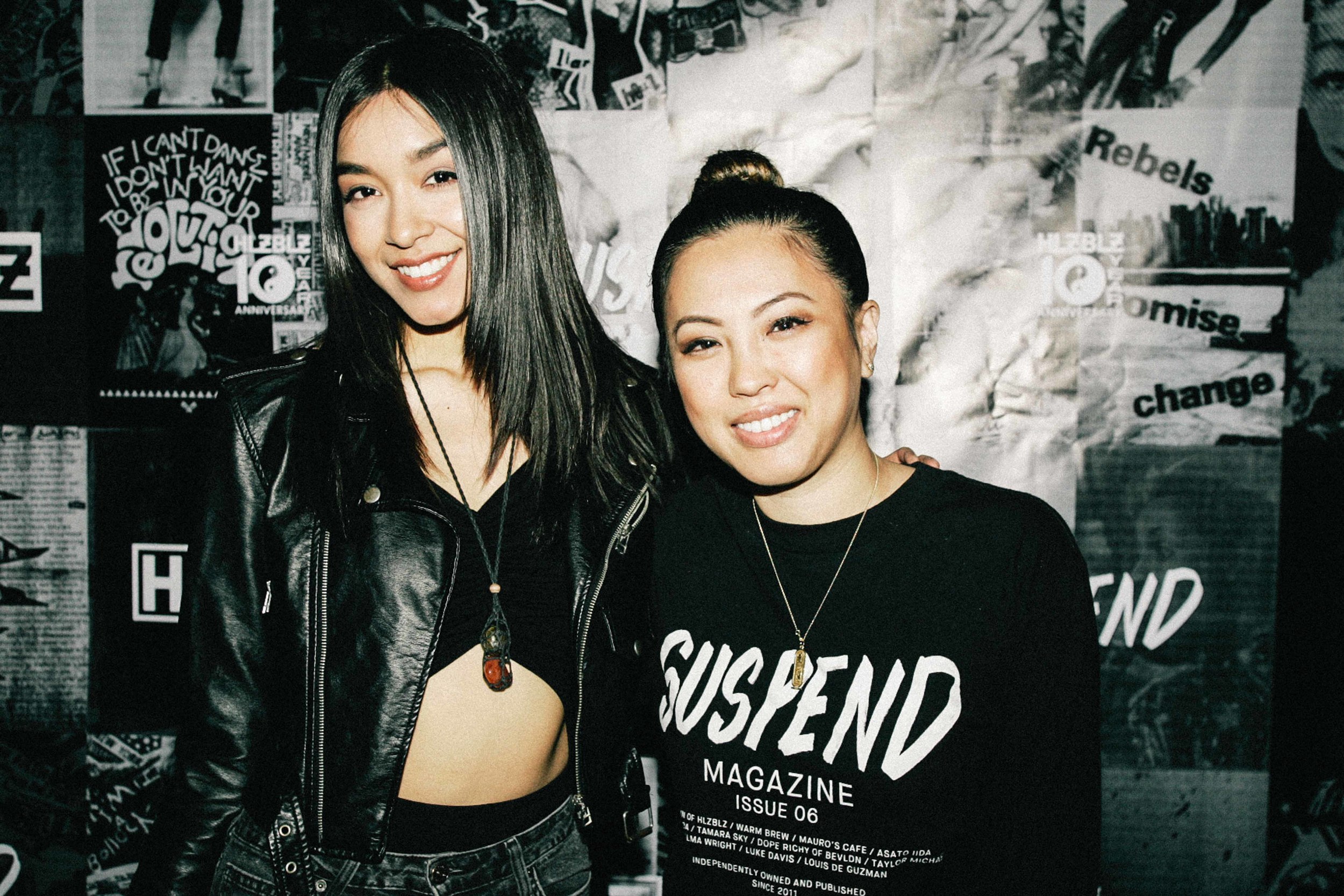  Sam Rea and EIC Diane Abapo at the ISSUE 06 Release Party x 10YR HLZBLZ Anniversary (Feb 11) at Globe Theater. / Photo: © Jonathan Tate for SUSPEND Magazine. 