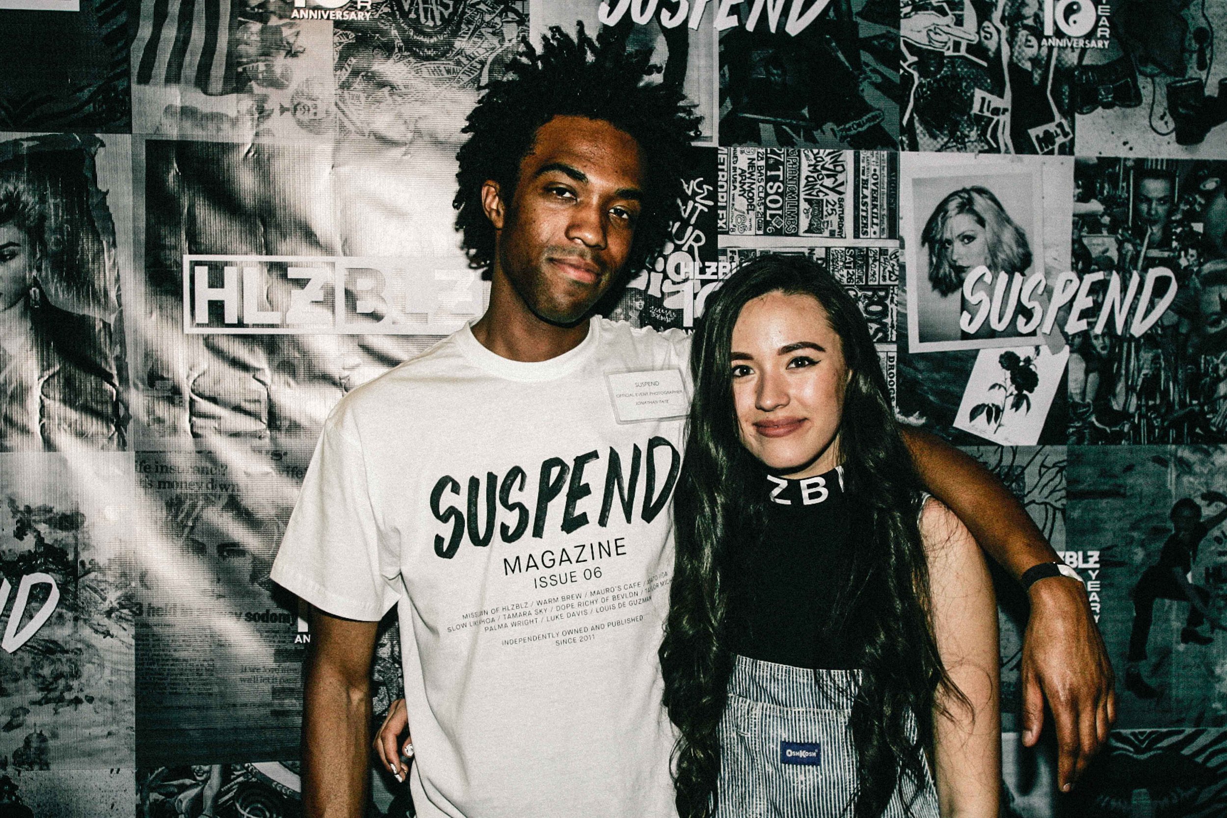  Jonathan Tate with Tiffany Anthony at the ISSUE 06 Release Party x 10YR HLZBLZ Anniversary (Feb 11) at Globe Theater. / Photo: © Jonathan Tate for SUSPEND Magazine. 