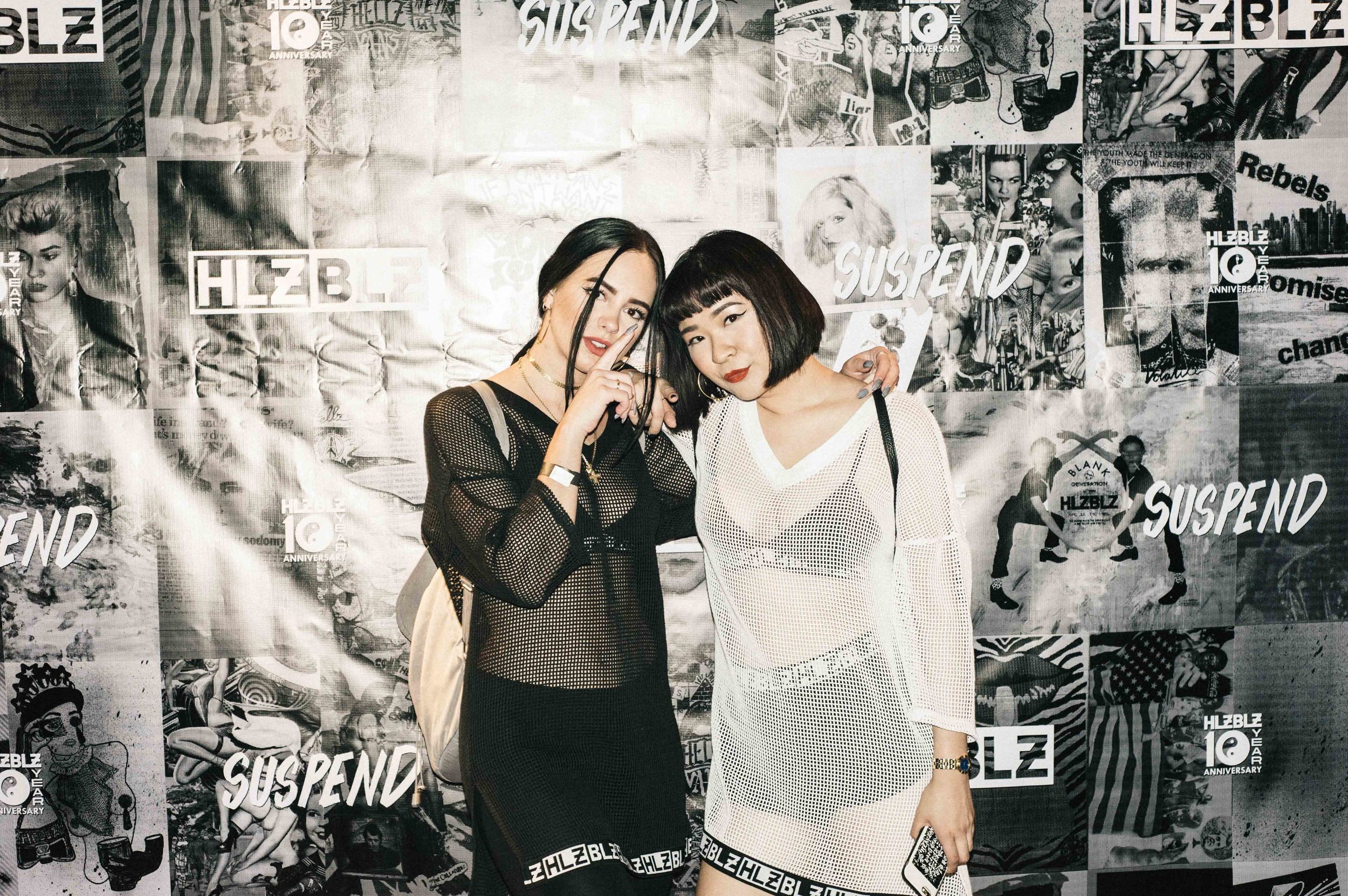  Tina and Ashley Chen of HLZBLZ at the ISSUE 06 Launch x HLZBLZ 10Year Anniversary (Feb 11) at Globe Theater. / Photo: © Jordan Abapo for SUSPEND Magazine 