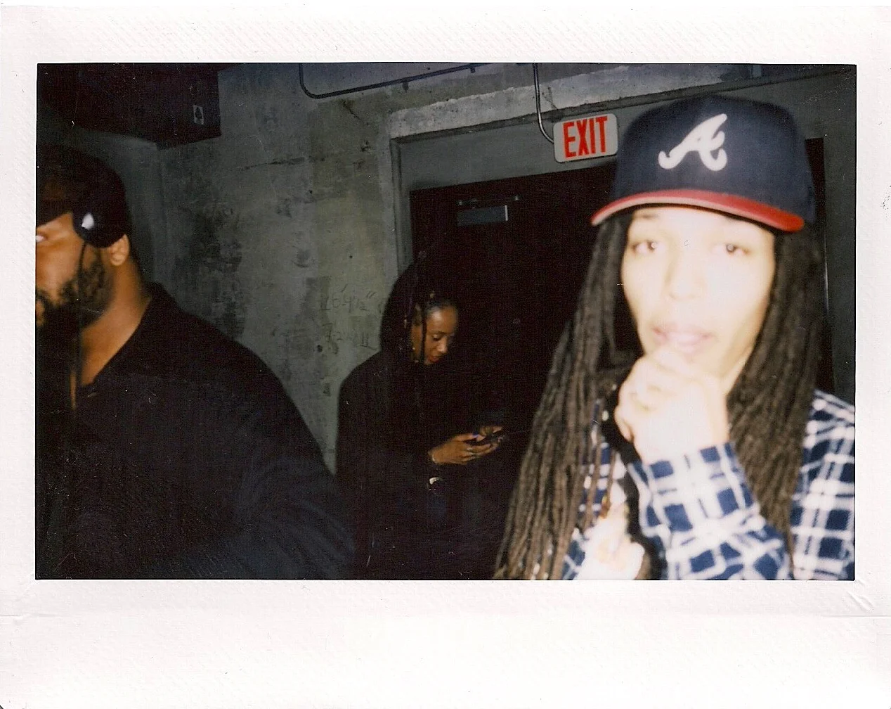 DJ Osh Kosh (right) and Ms. Jck Davey (center) at the 1-year A/S/L Anniversary at The Lash (Feb 17). / Photo: © Obi O. at FriendsOnly™