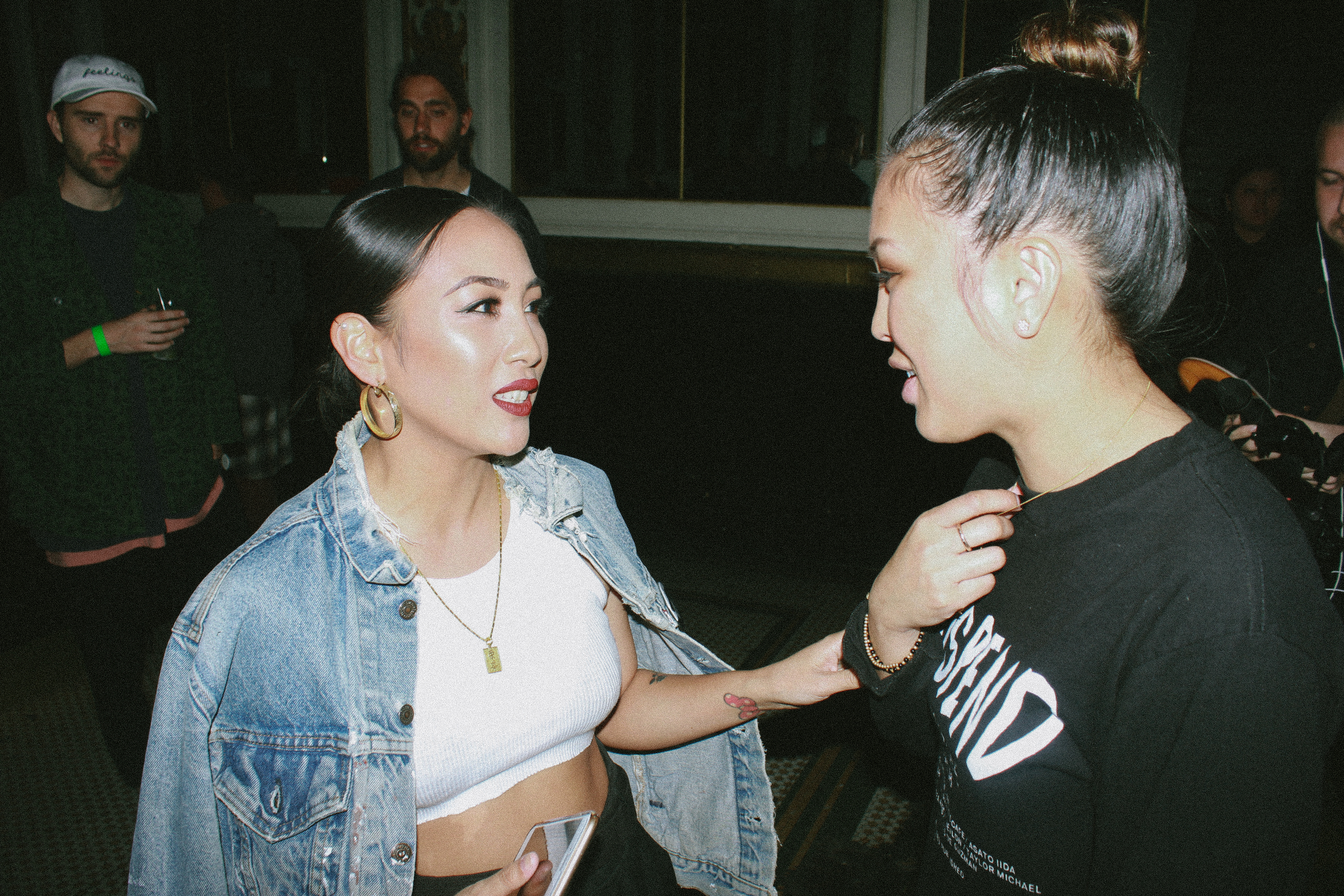  Miss Lawn of HLZBLZ and EIC Diane Abapo at the SUSPEND Magazine ISSUE 06 Launch at Globe Theater (Feb 11). / Photo: © Emil Ravelo, SUSPEND Magazine. 