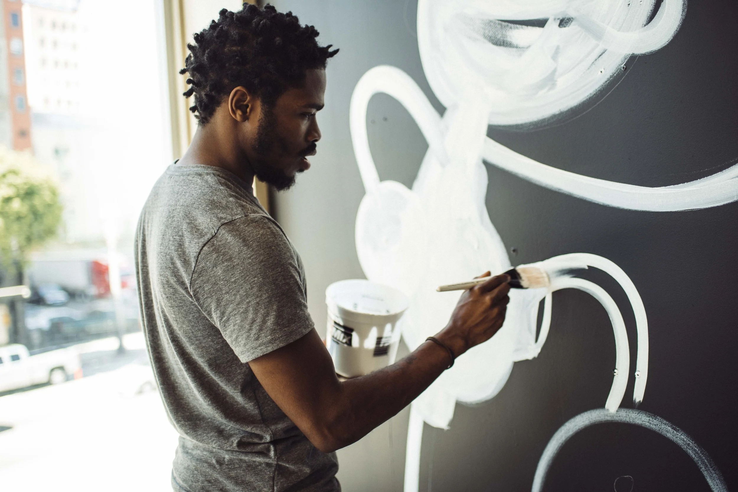 Reebok Classics event in Downtown Los Angeles with artist Blue The Great. / Photo: © Diane Abapo for SUSPEND Magazine.