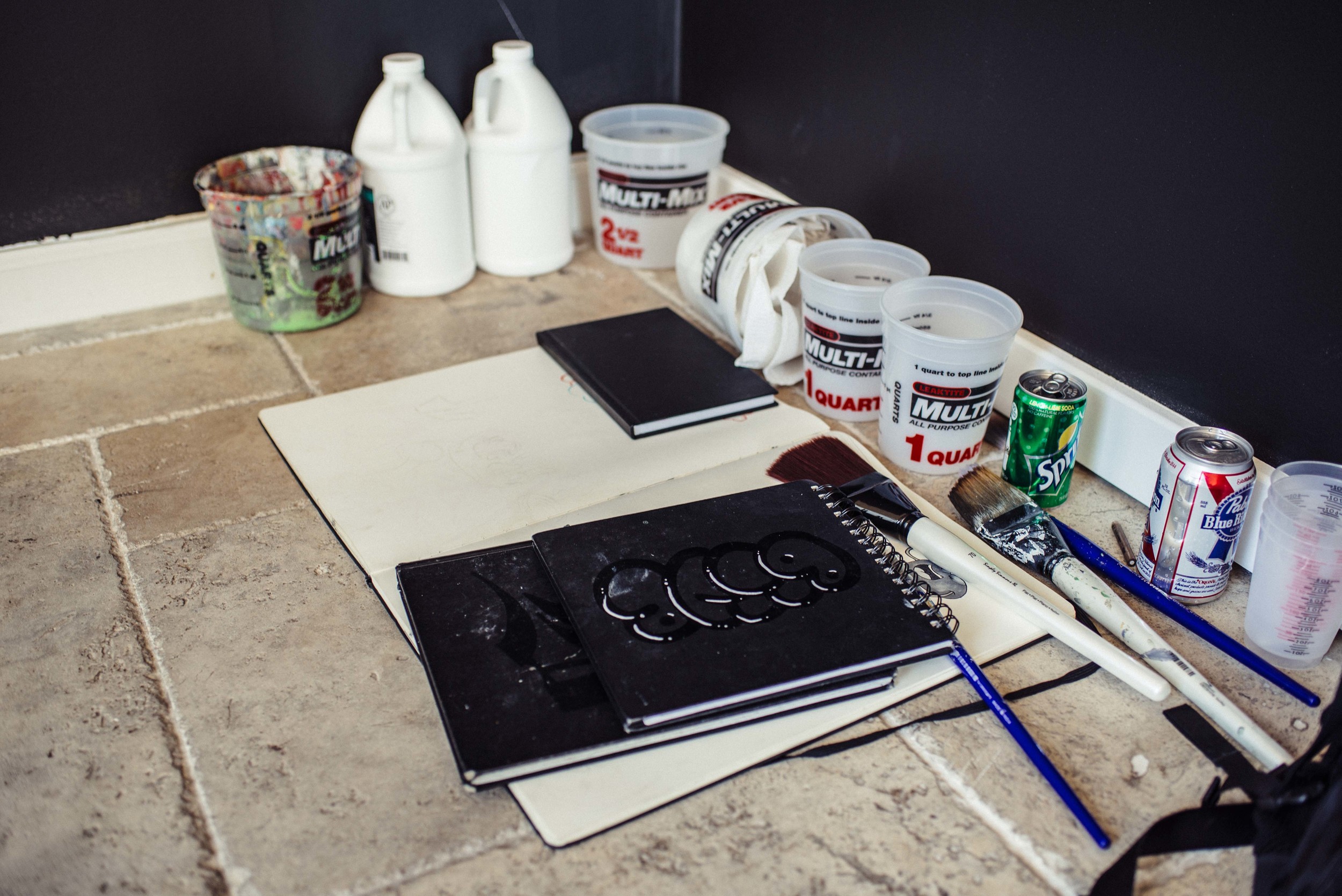 Reebok Classics event in Downtown Los Angeles with artist Blue The Great. / Photo: © Diane Abapo for SUSPEND Magazine.