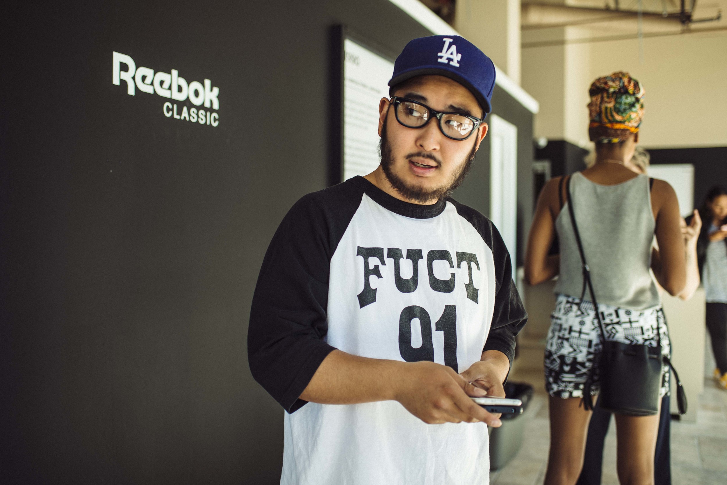  Reebok Classics event in Downtown Los Angeles. Pictured: Michael Pak.&nbsp;/ Photo: © Diane Abapo for SUSPEND Magazine. 