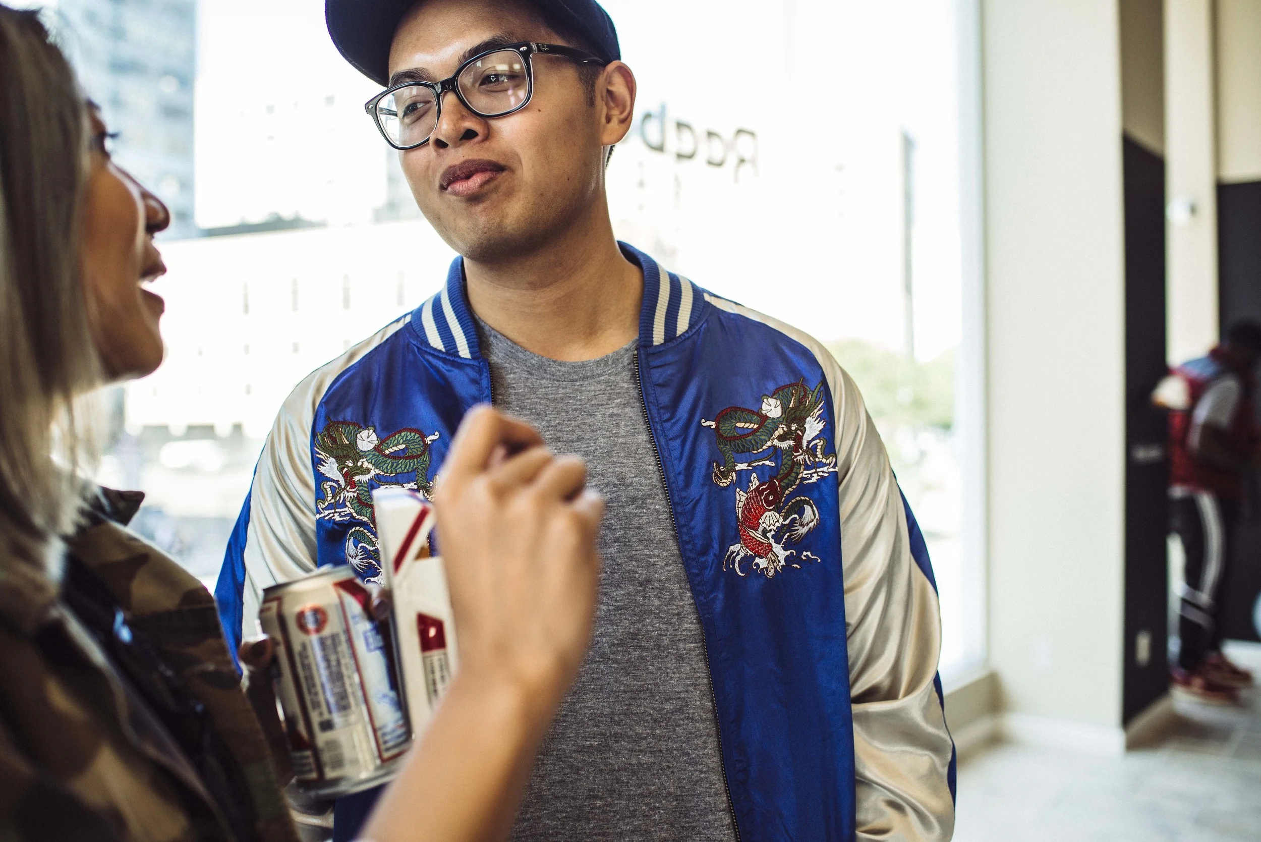 Reebok Classics event in Downtown Los Angeles. Pictured: Louis De Guzman, artist. / Photo: © Diane Abapo for SUSPEND Magazine.