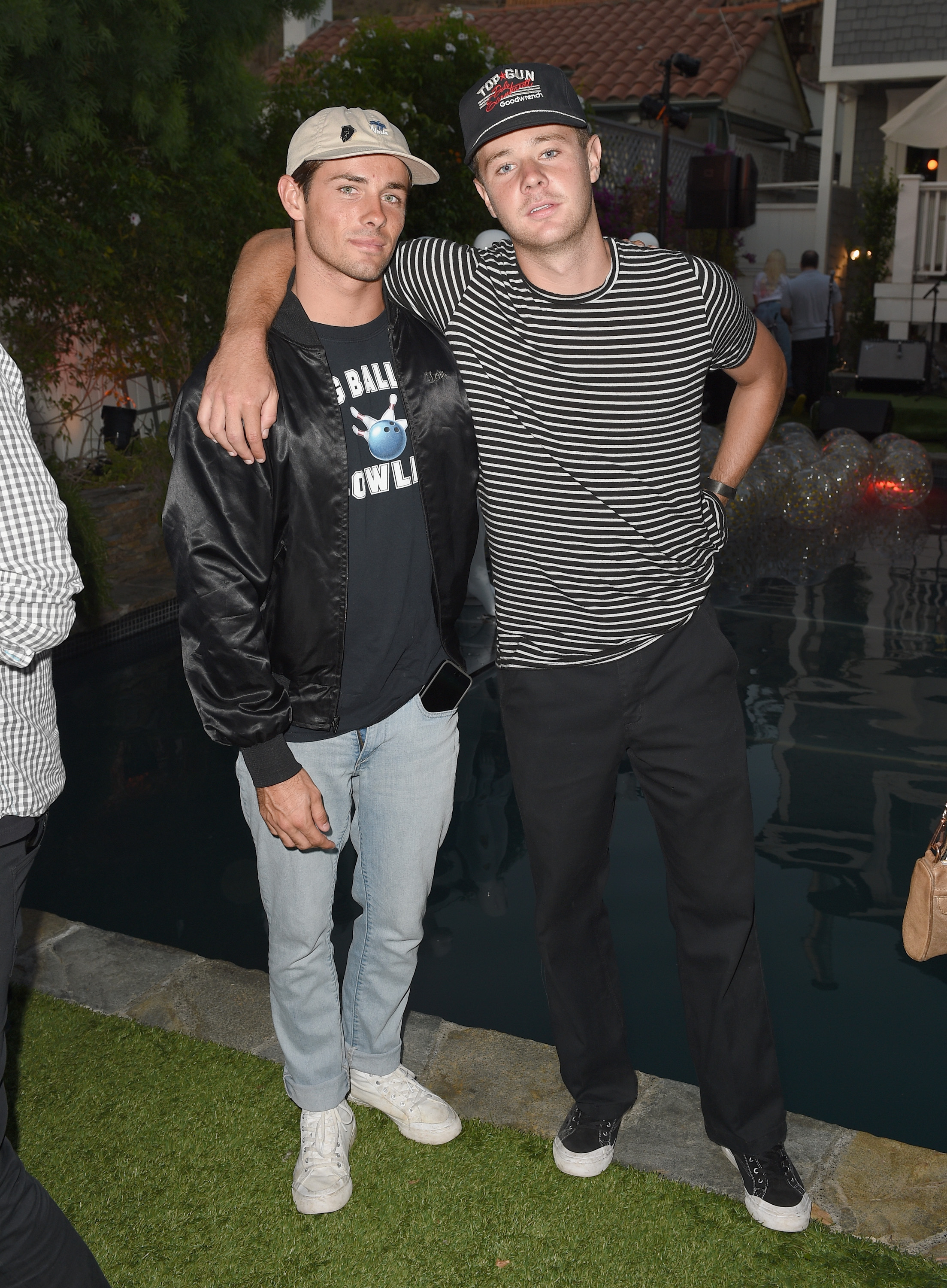  Cam Richards and Andrew Jacobson attend Buff Monster x Minions x Rusty Lost in Paradise Capsule Collection launch event on July 28, 2016 in Santa Monica, California.&nbsp; (Photo by Joshua Blanchard/WireImage) 