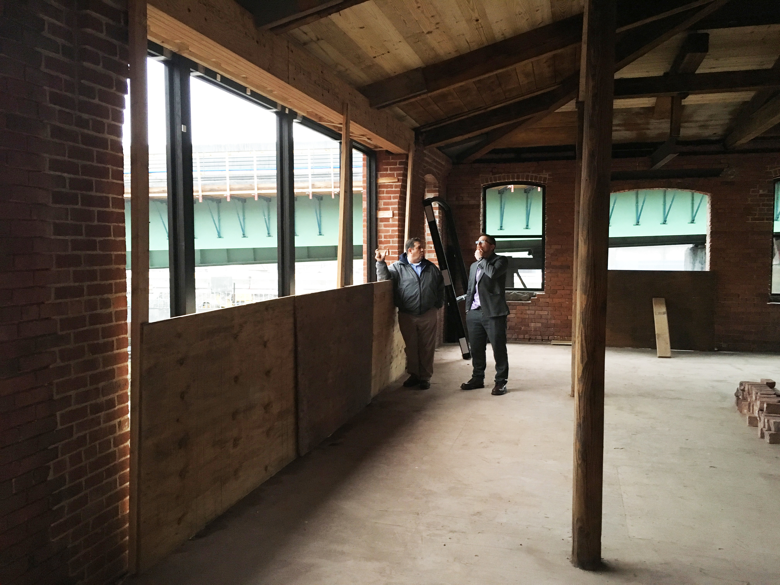 Discussion on the most prominenet feature of the building during a construction administration meeting at One Cedar