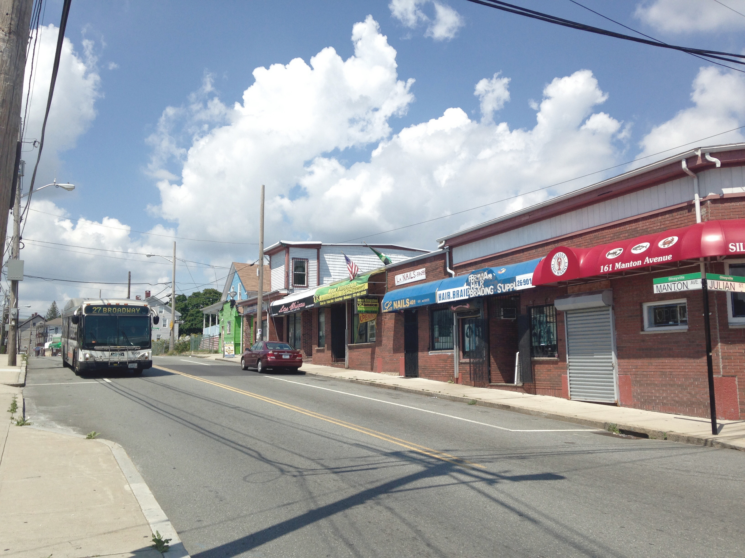A diversity of small businesses and mom&pop shops make Olneyville the lively and multi cultural place that we love