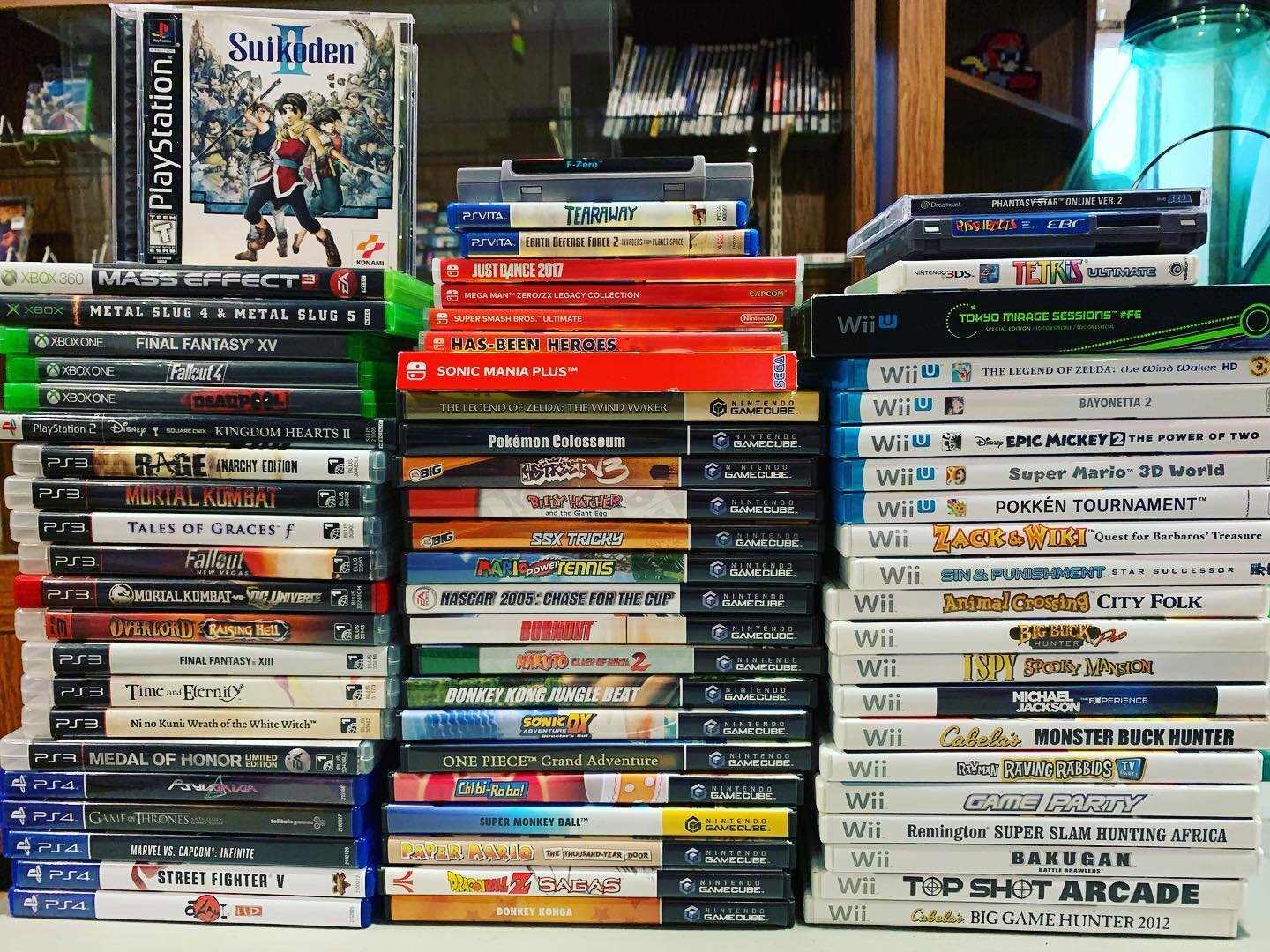 New inventory being processed now! See you next weekend. 💗 #SuikodenII #ps3 #gamecube #NintendoSwitch #Wii #WiiU #FireEmblem #ps4 #XboxOne #PSVita #TheGoodStuff