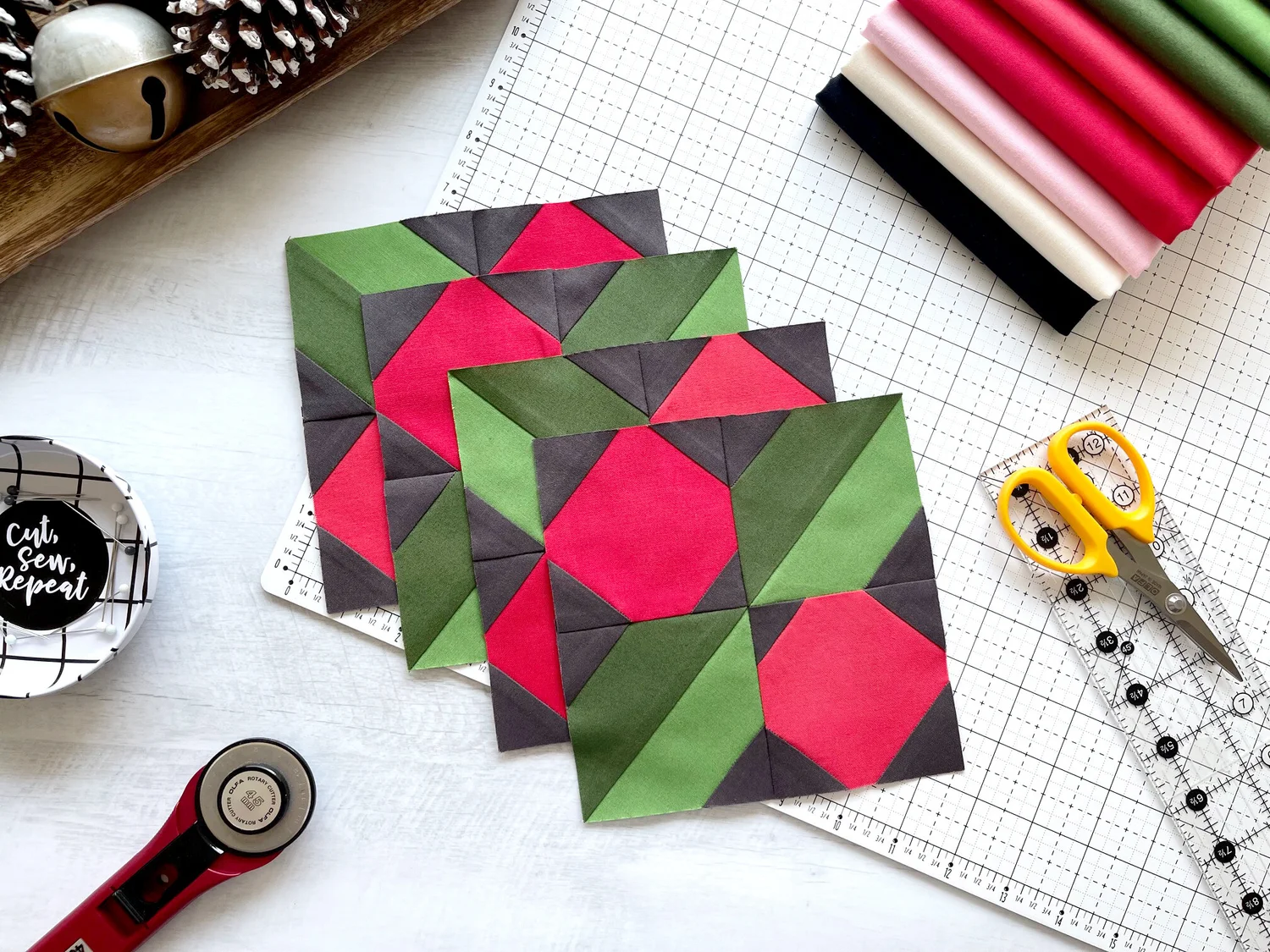 All The Trimmings Mystery Quilt Along... — hello, y'all.