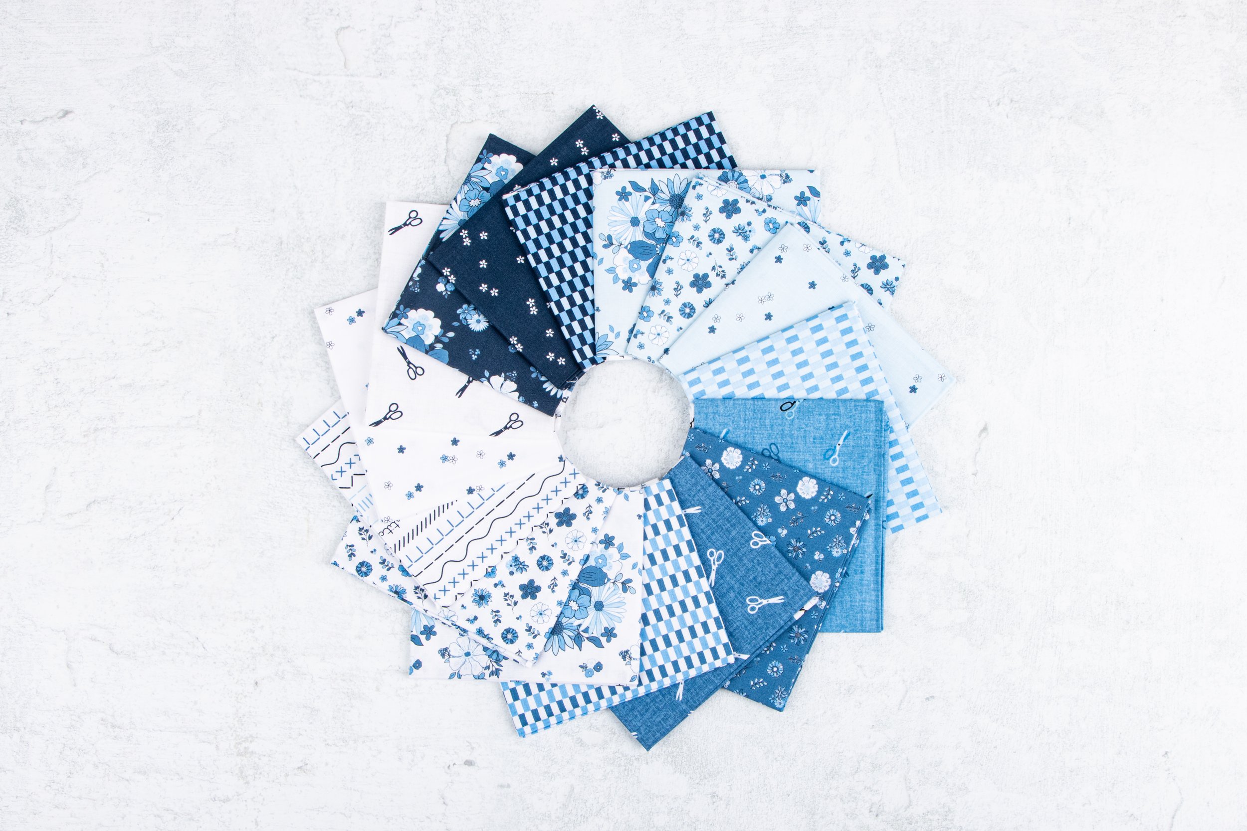 Blue Blooms &amp; Threads