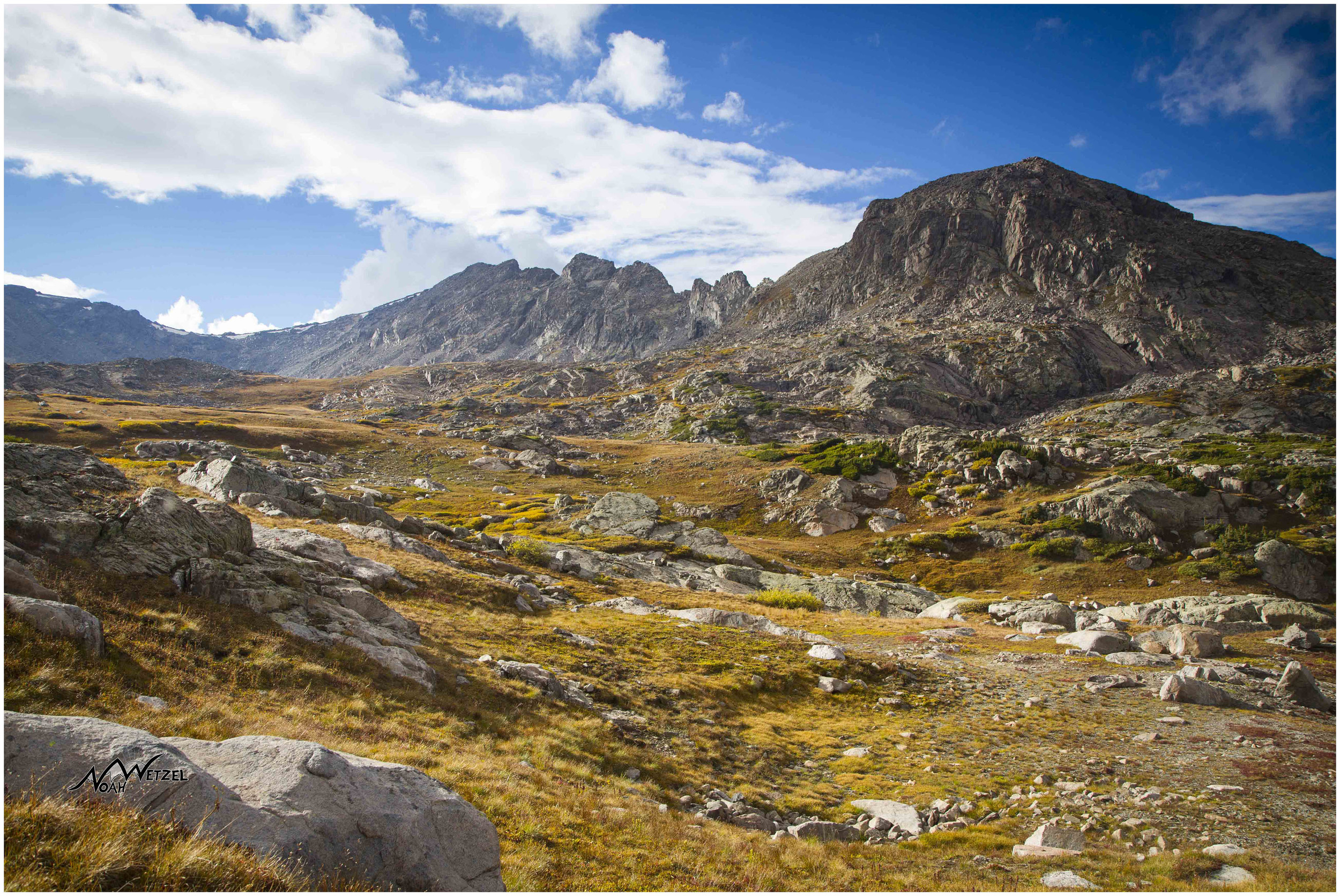 Looking up to the almost 14,000ft Holy Cross Ridge.