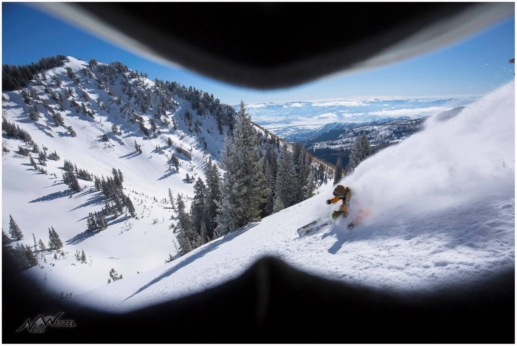 PORTFOLIO IMAGE 2 of 9 Willie Nelson skiing pow from a friends perspective. Brighton Resort, Utah