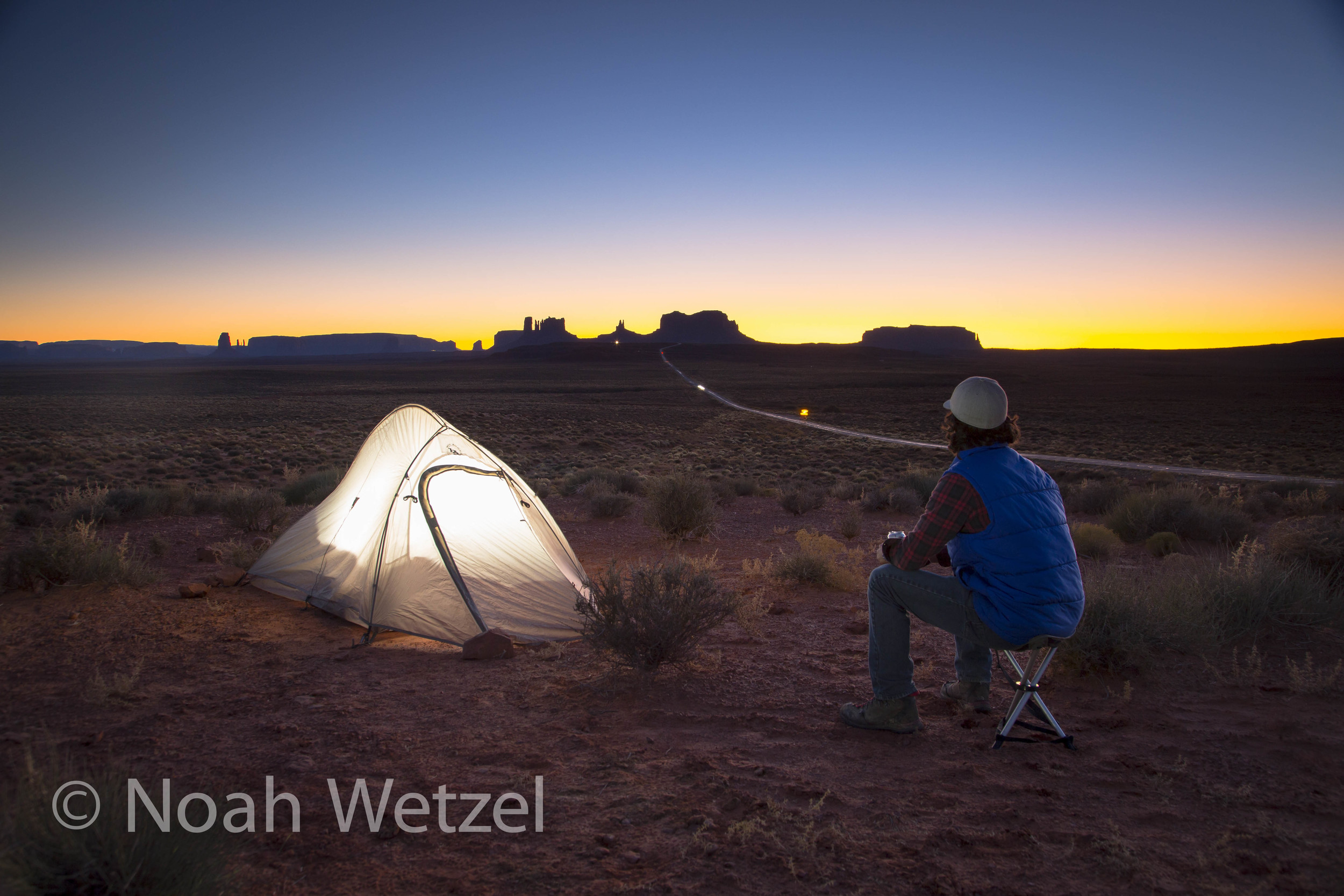Overlooking Monument Valley, Arizona.