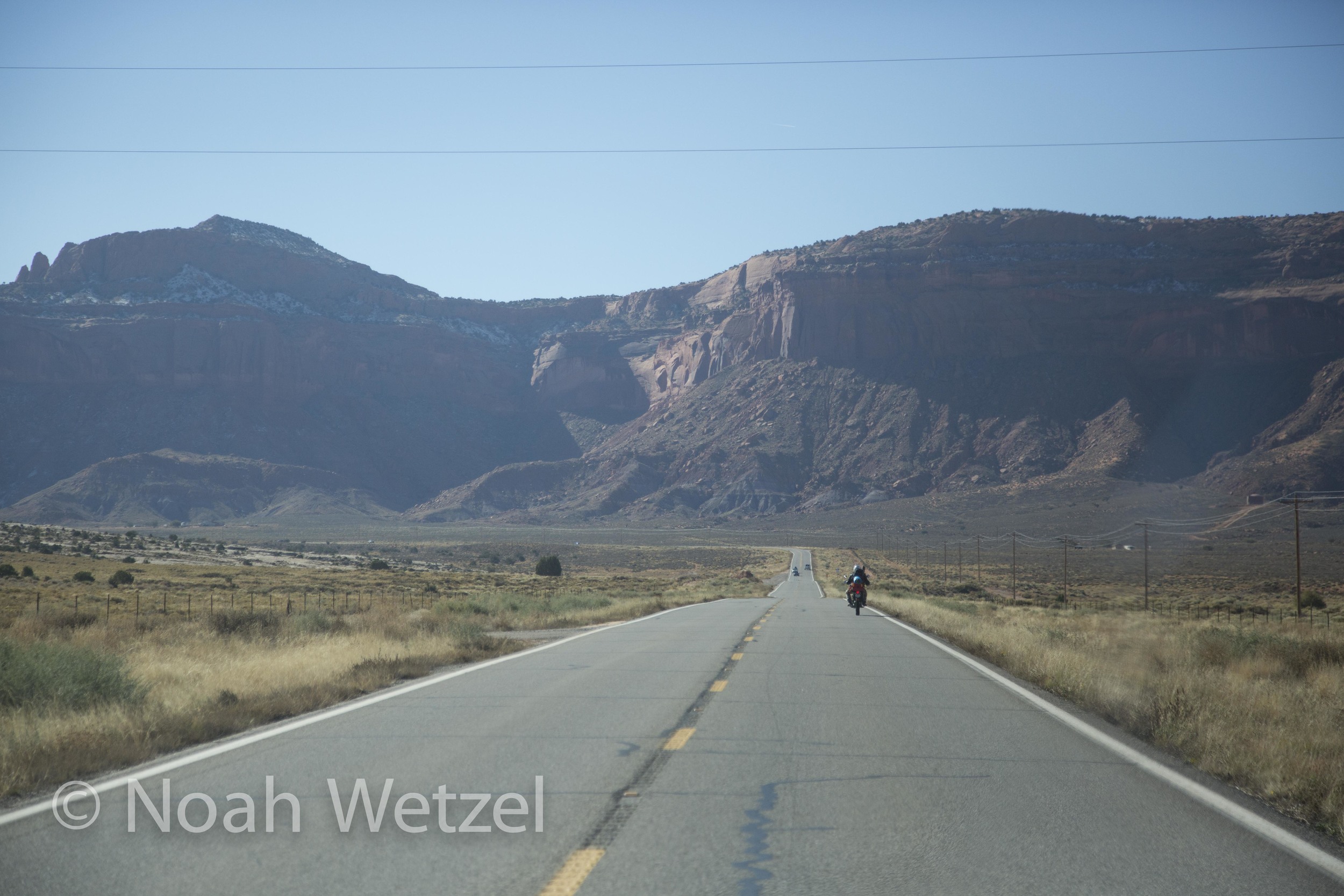Airken Zhang cruising at a whopping 55mph in Monument Valley, Arizona