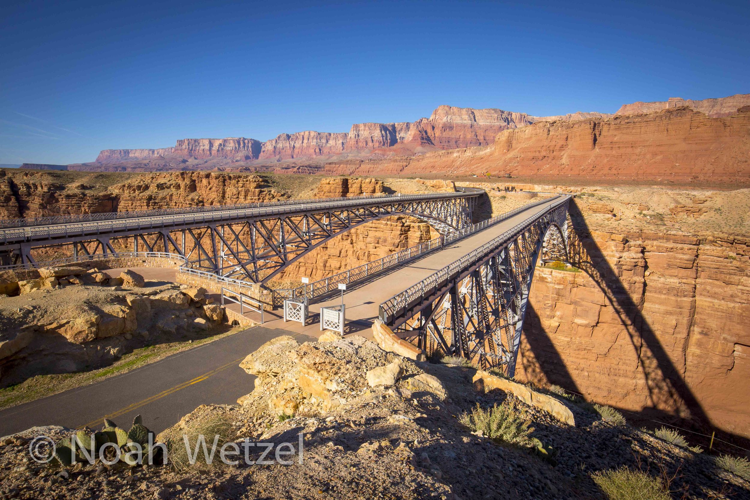 Marble Canyon and the Twin Navajo Bridges off Hwy 89A. Arizona
