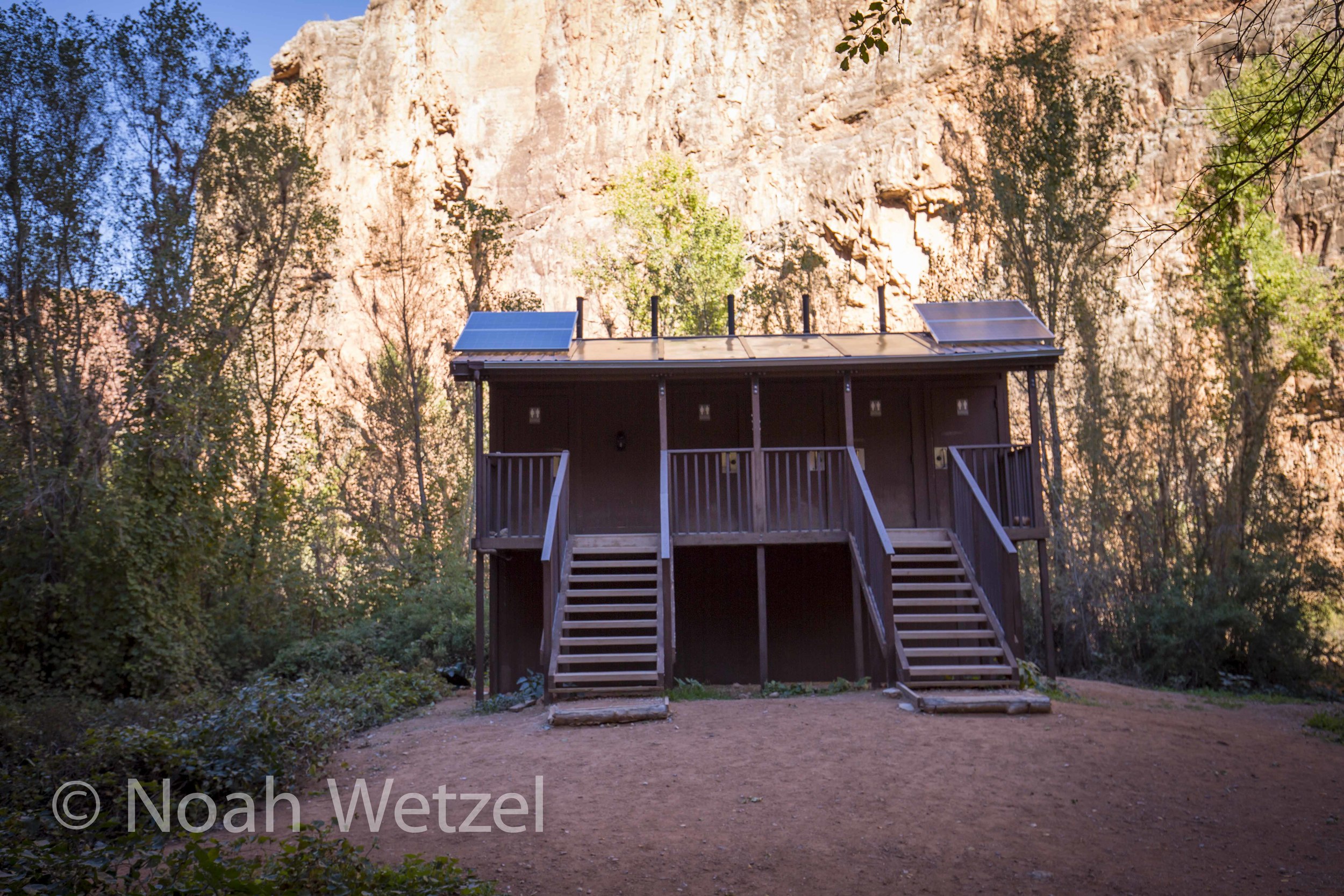 Supai Campground Bathroom. Supai Arizona