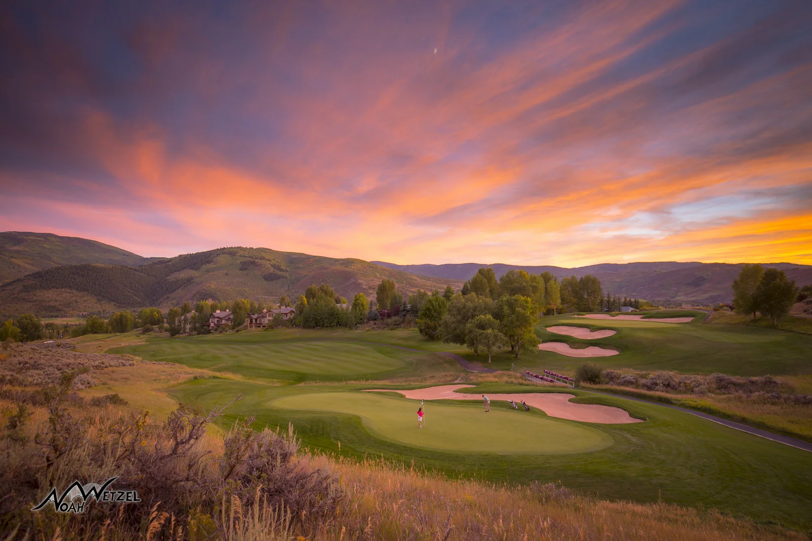 Hole 13 & 14 at the Sonnenalp Club. Vail Colorado