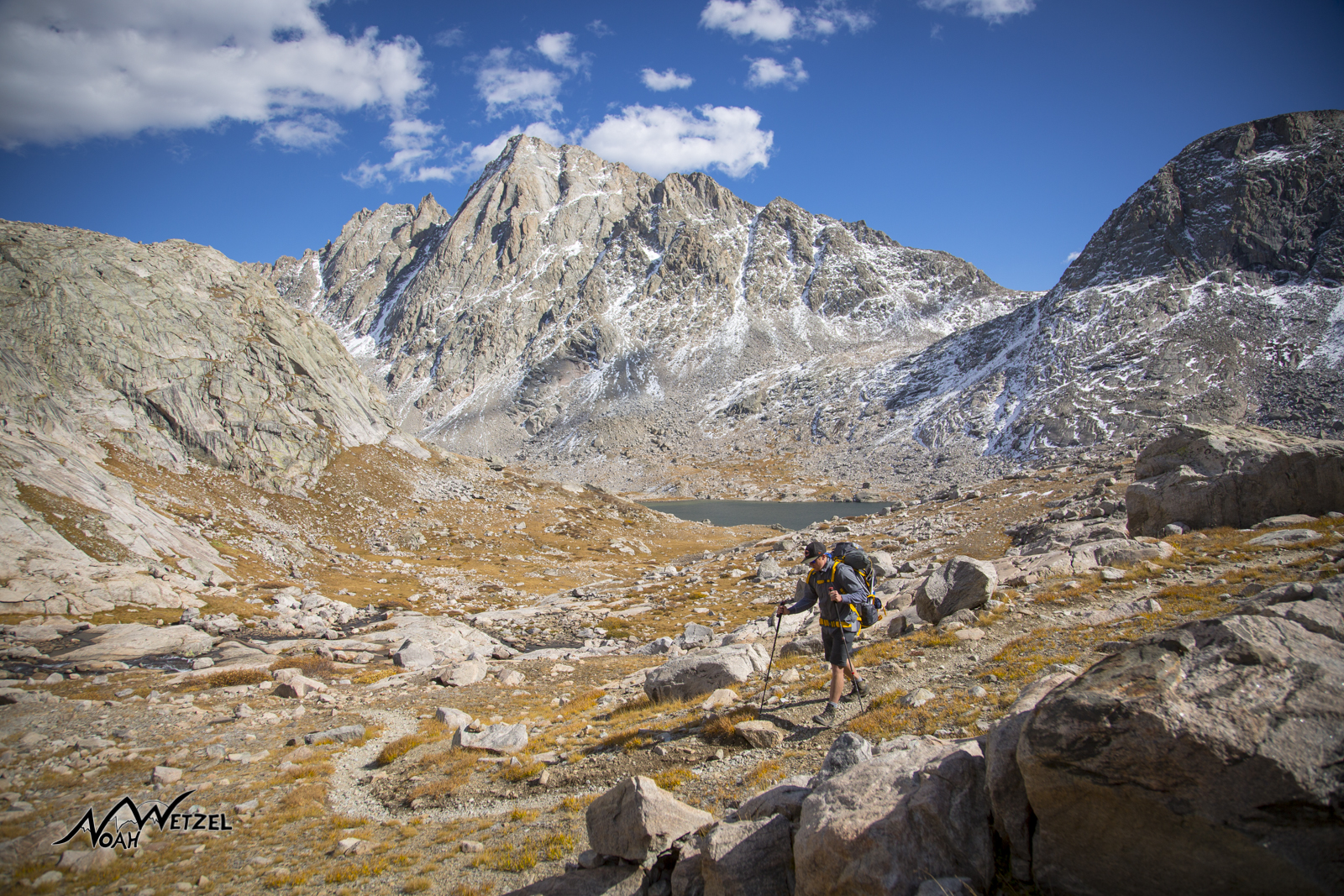 Ben Wetzel entering Indian Basin in the Wind River Range. Wyoming