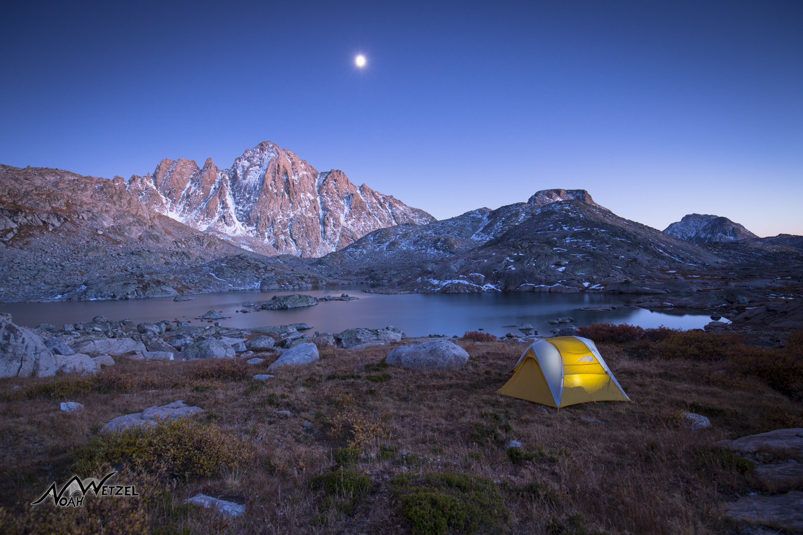 Camping at Indian Basin. Wind River Range. Wyoming